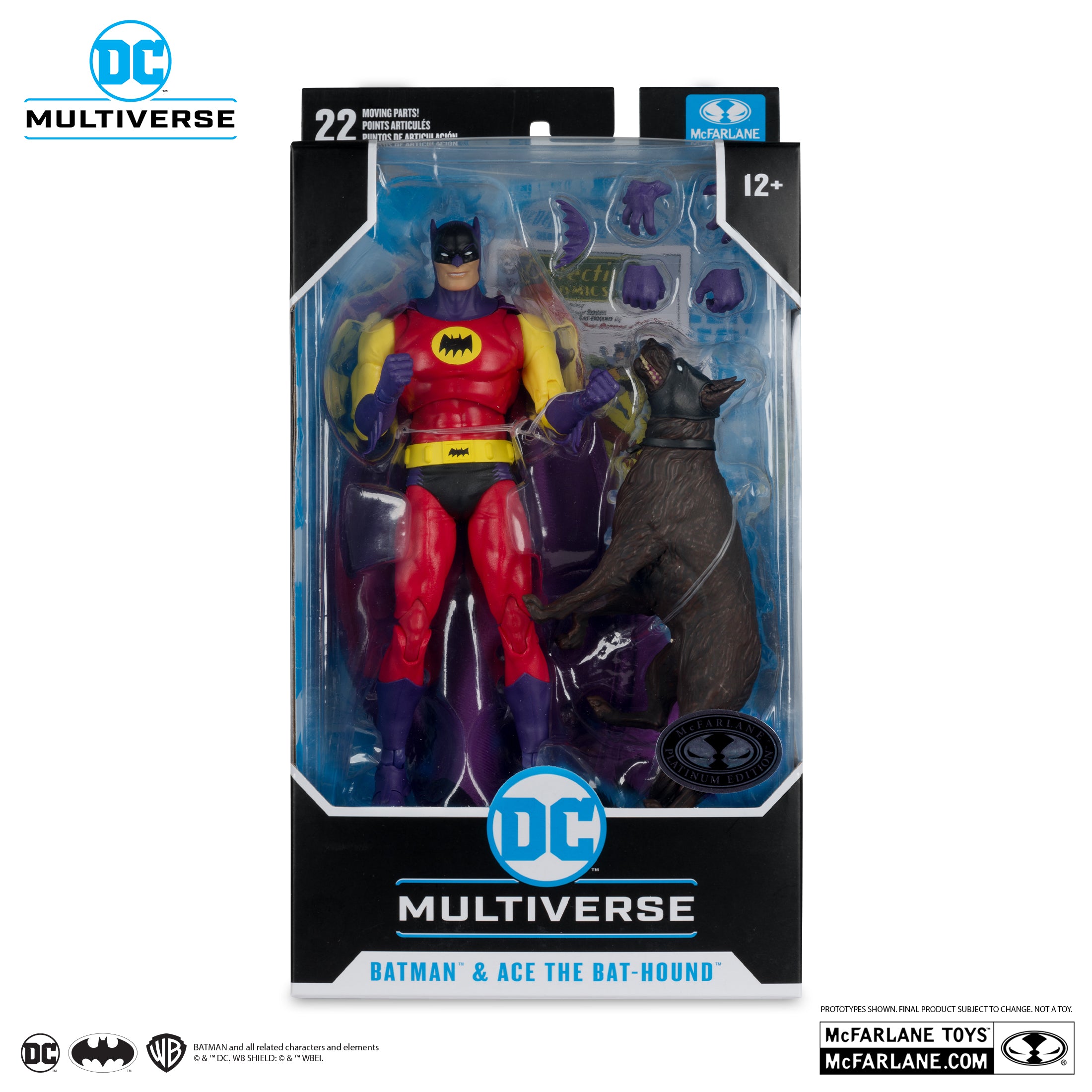 DC Multiverse Batman and Ace the Bat-Hound (Silver Age) Platinum Edition McFarlane