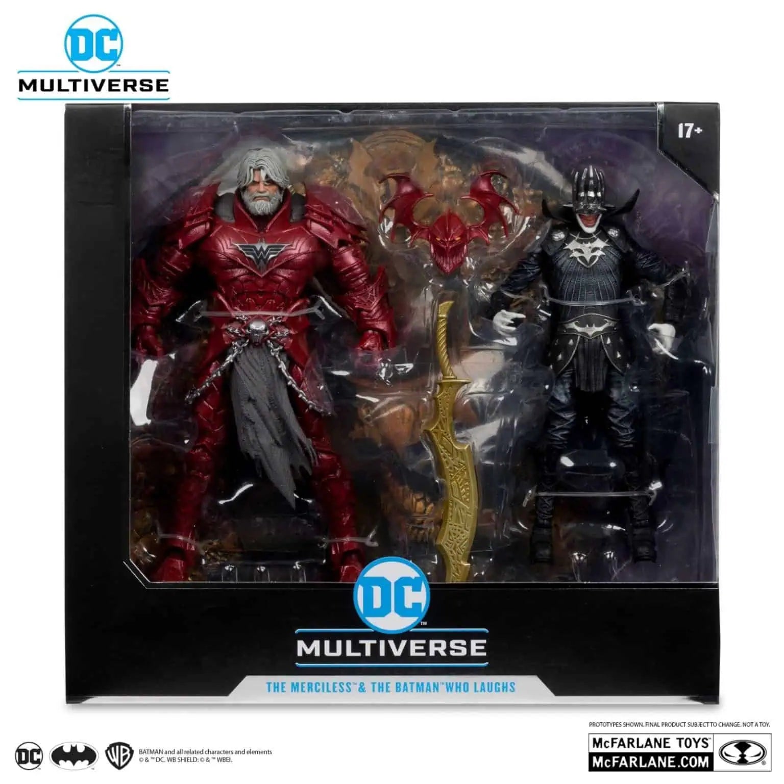 PREVENTA DC Multiverse The Merciless (Dark Multiverse) and The Batman Who Laughs (Knight Armor) Collector Edition McFarlane (Primer pago/anticipo)