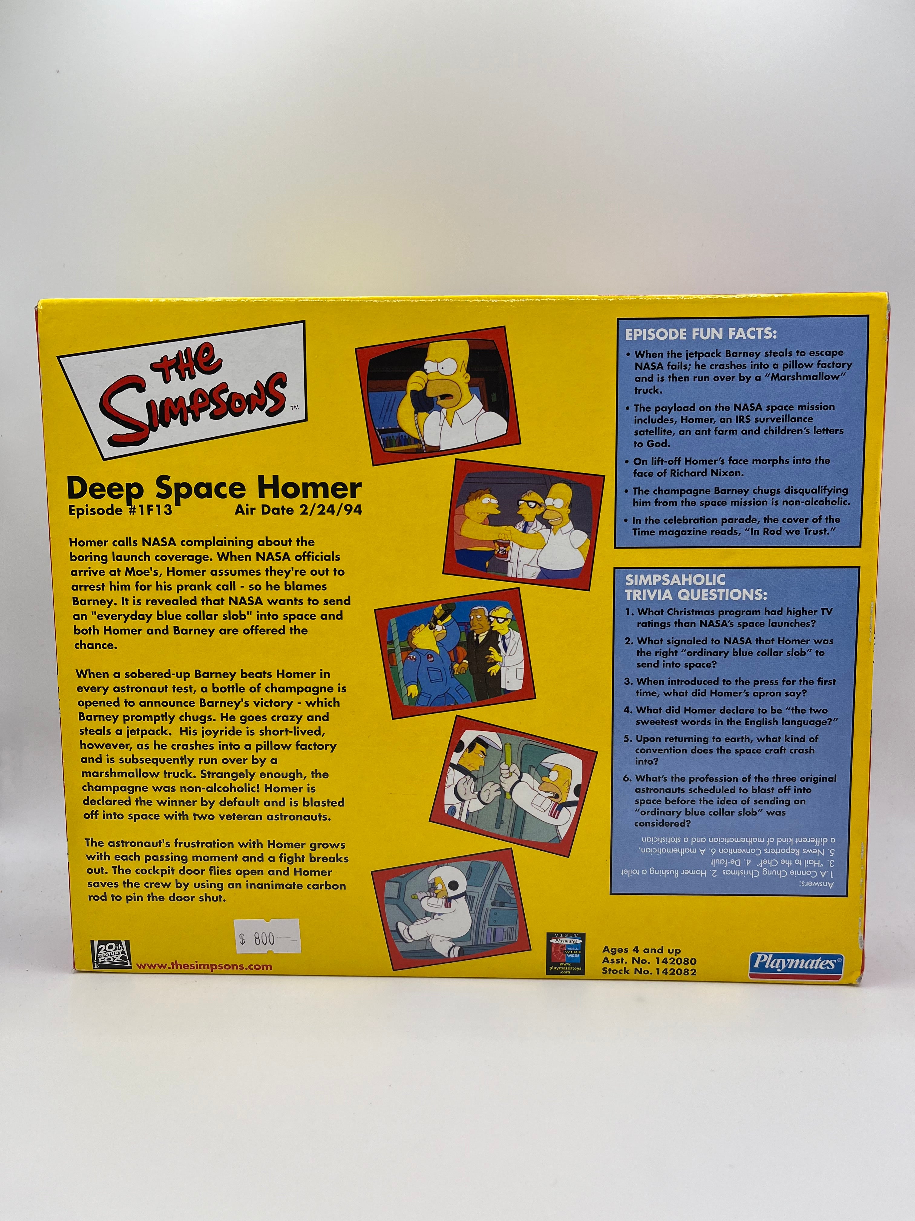 The Simpsons Deep Space Homer Set Playmates