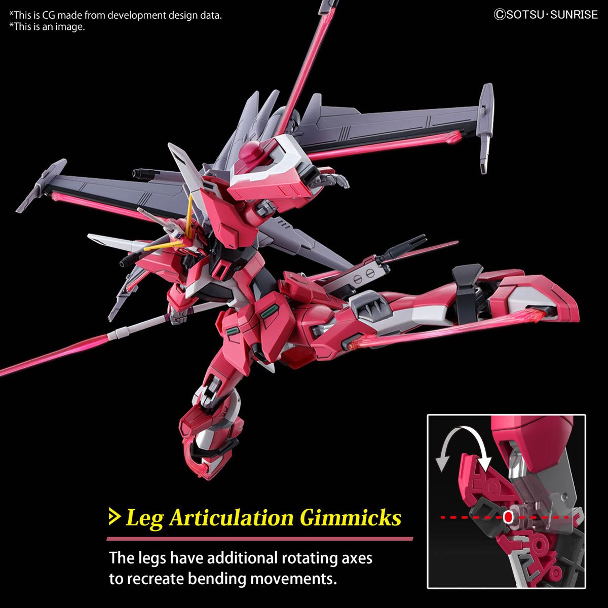 Mobile Suit Gundam Seed Freedom Infinite Justice Gundam Type II High Grade 1:144 Scale Model Kit Bandai