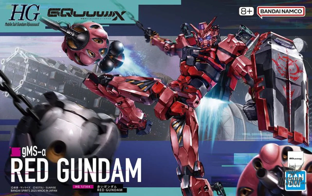 HG 1/144 GQuuuuuux GMS-a Red Gundam Model Kit Bandai