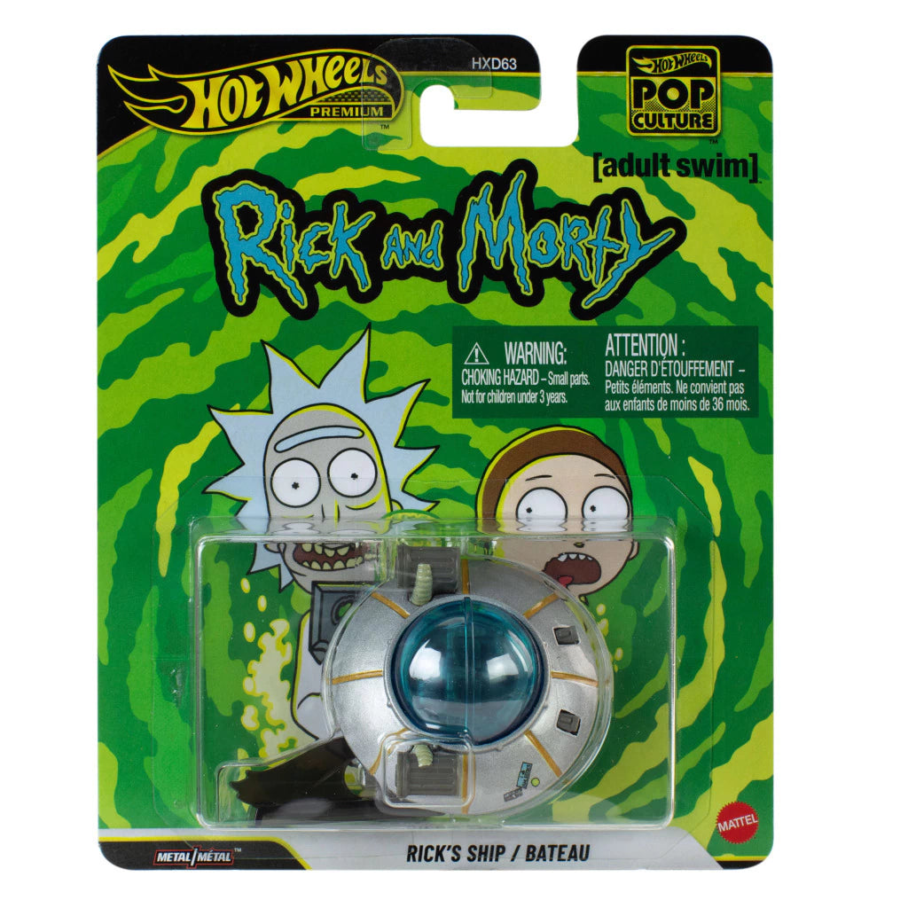 Hot Wheels Premium Pop Culture Rick and Morty Rick's Ship/Bateau Mattel
