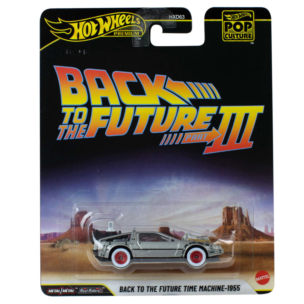 Hot Wheels Premium Pop Culture Back to the Future Part III Back to the Future Machine-1955 Mattel