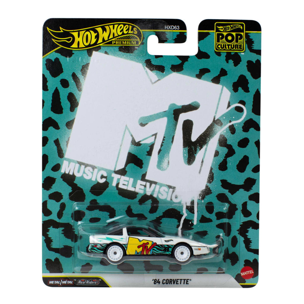 Hot Wheels Premium Pop Culture MTV 84' Corvette Mattel