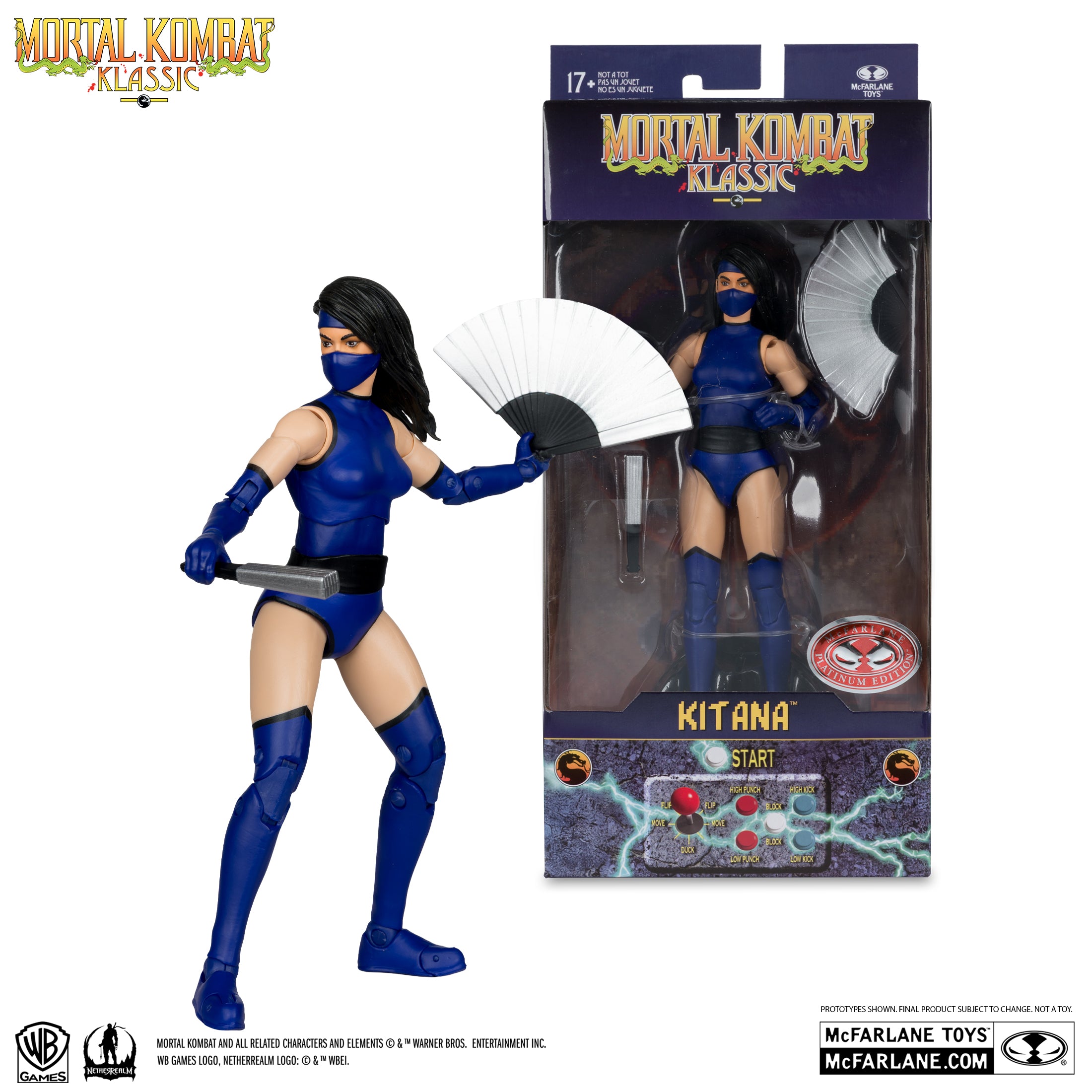 Mortal Kombat Klassic Kitana Red Platinum McFarlane