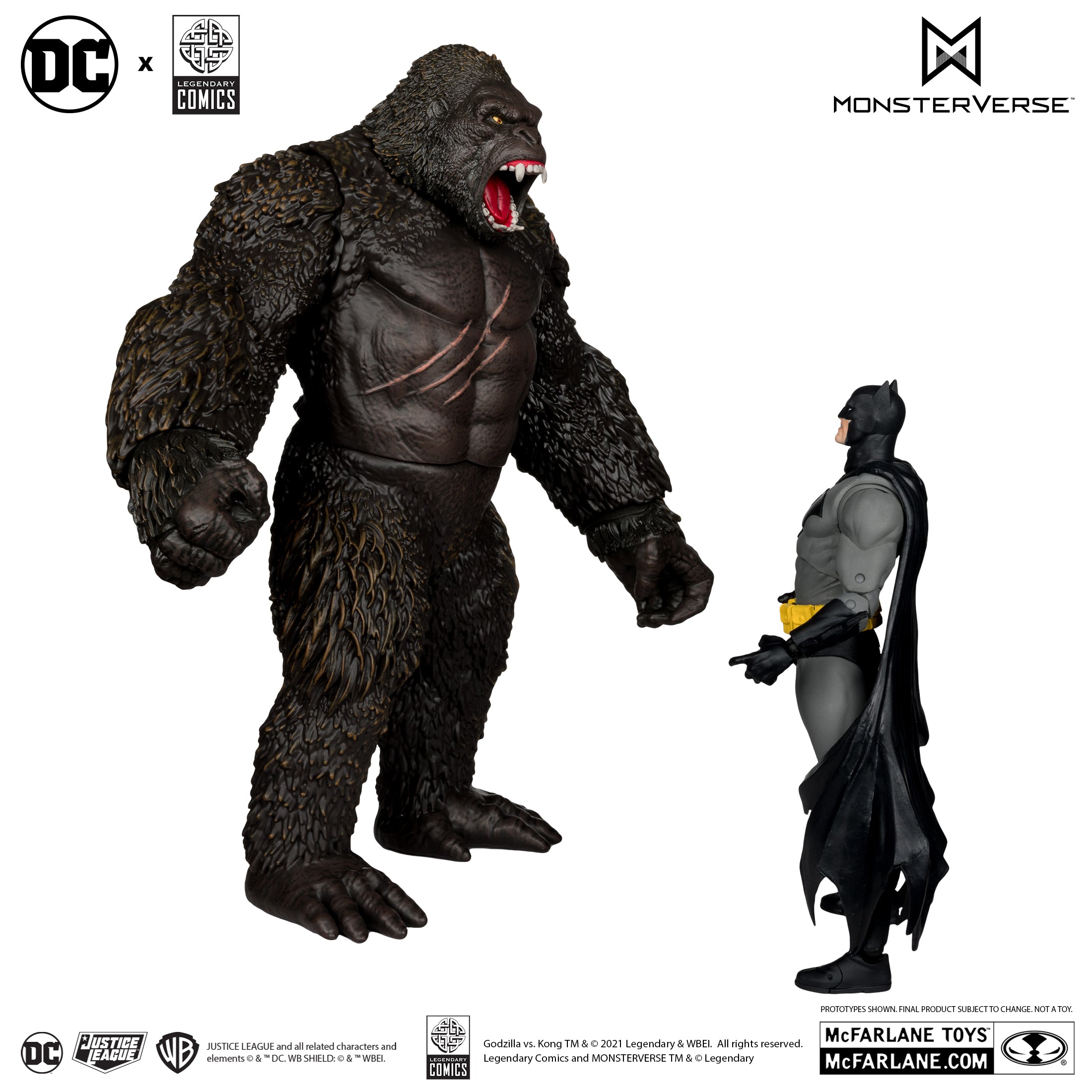 DC Multiverse Batman vs Kong (Justice League vs. Godzilla vs. Kong) McFarlane