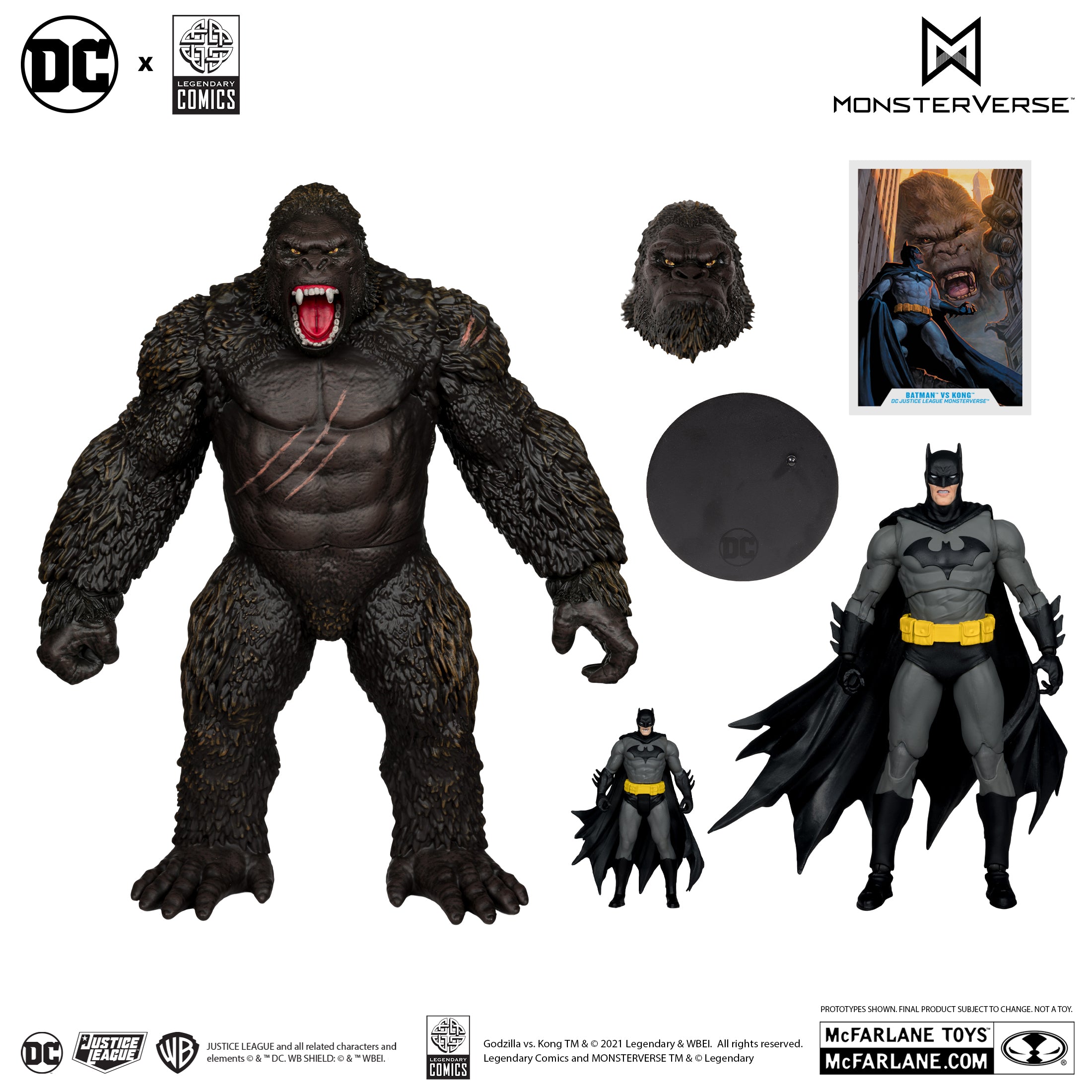 PREVENTA DC Multiverse Batman vs Kong (Justice League vs. Godzilla vs. Kong) McFarlane (Primer pago/anticipo)