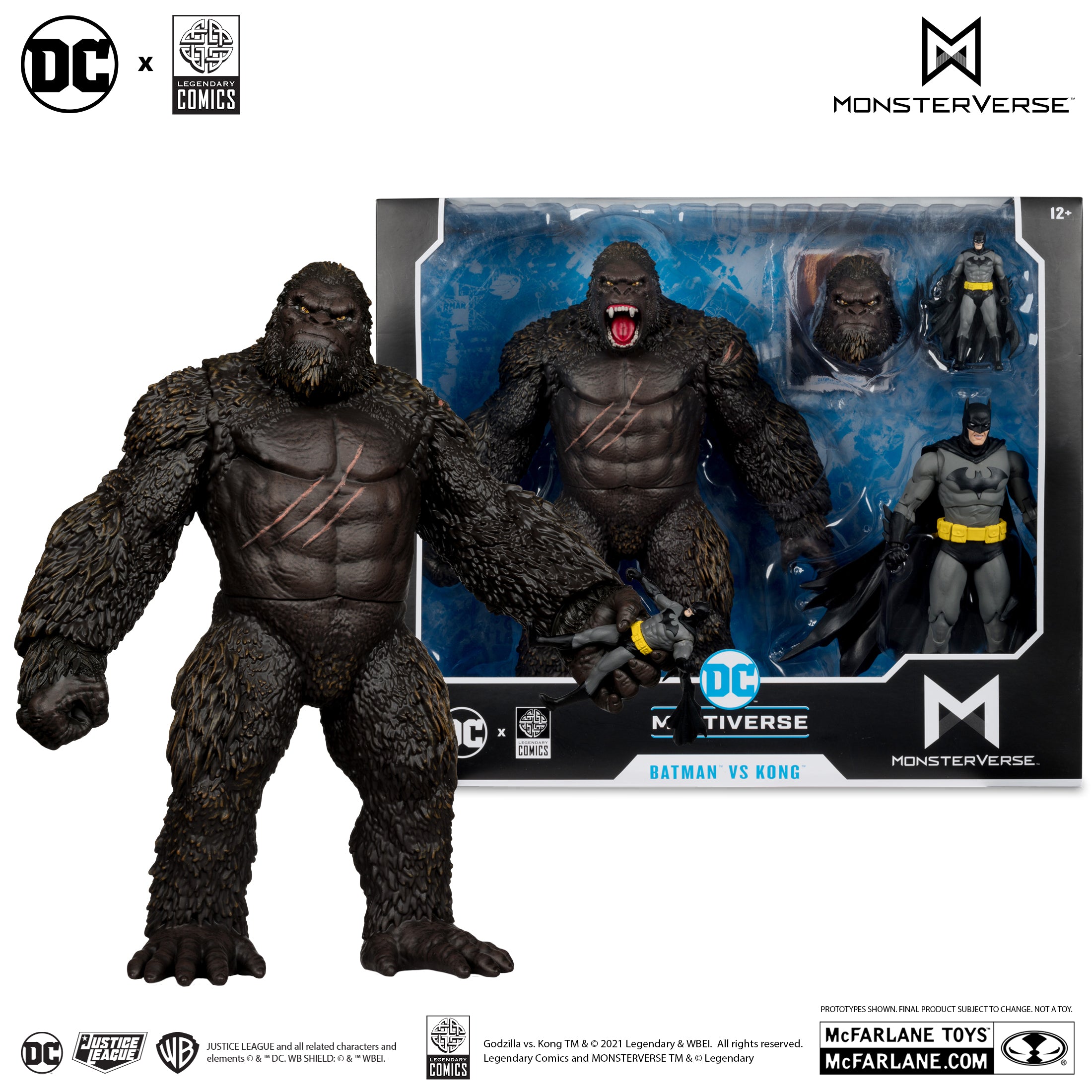 DC Multiverse Batman vs Kong (Justice League vs. Godzilla vs. Kong) McFarlane