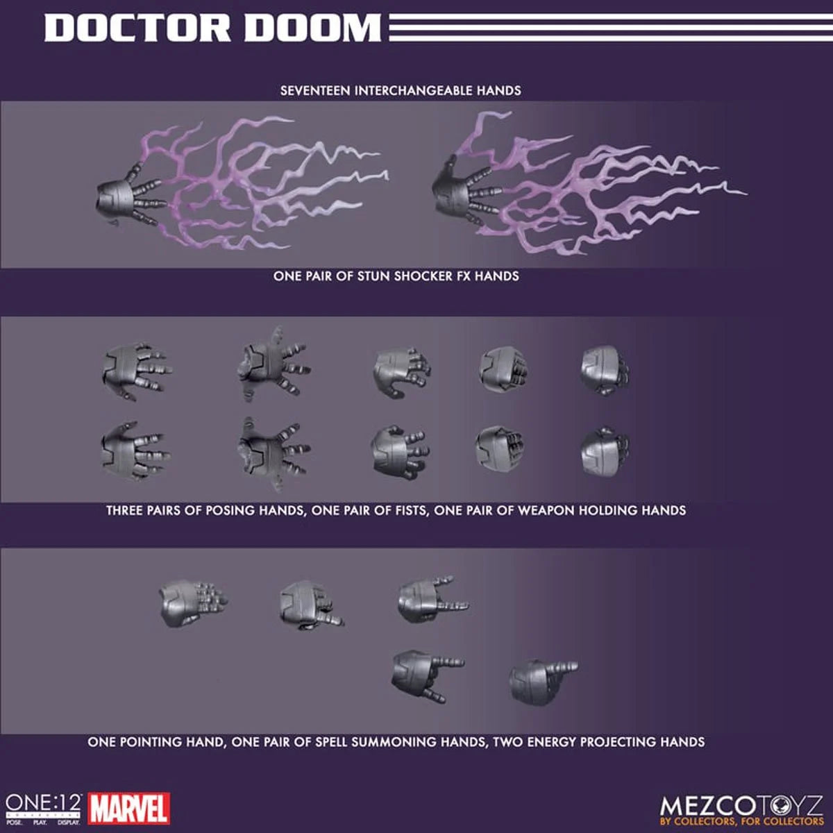 PREVENTA Doctor Doom One:12 Collectible Doctor Doom Mezco Toyz (Primer pago/anticipo)
