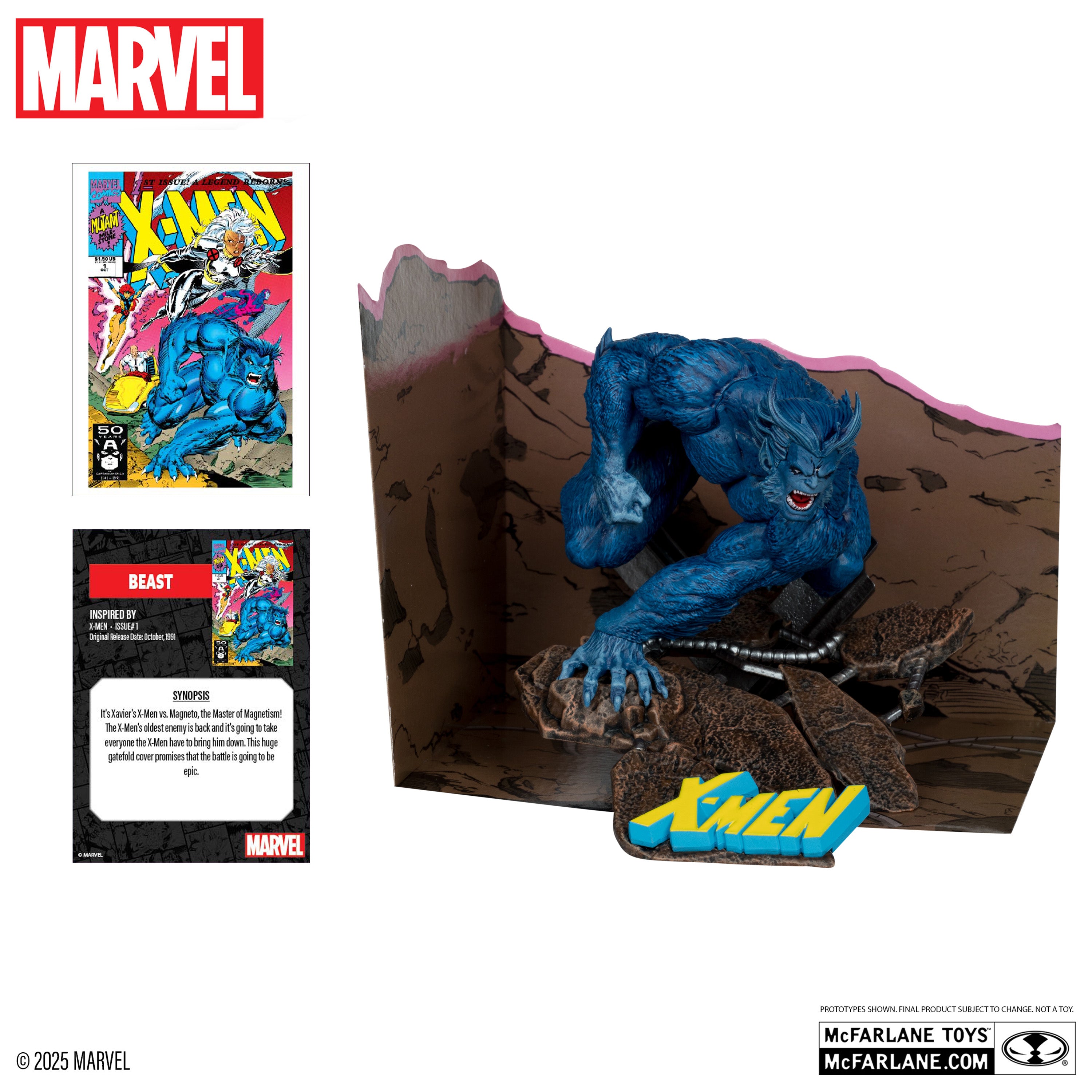 PREVENTA Marvel Comics Beast (X-Men #1) 1/10 Statue McFarlane (Primer pago/anticipo)