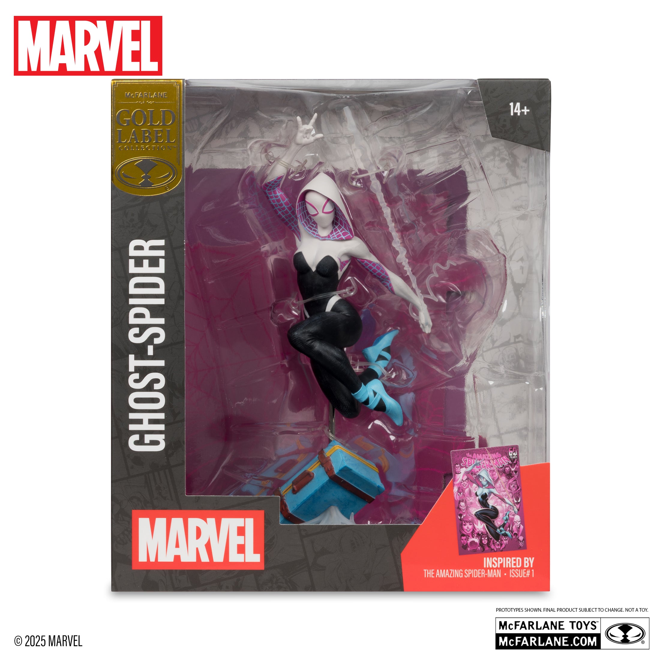 PREVENTA Marvel Comics Ghost-Spider (The Amazing Spider-Man #1) Statue 1/10 Gold Label McFarlane (Primer pago/anticipo)