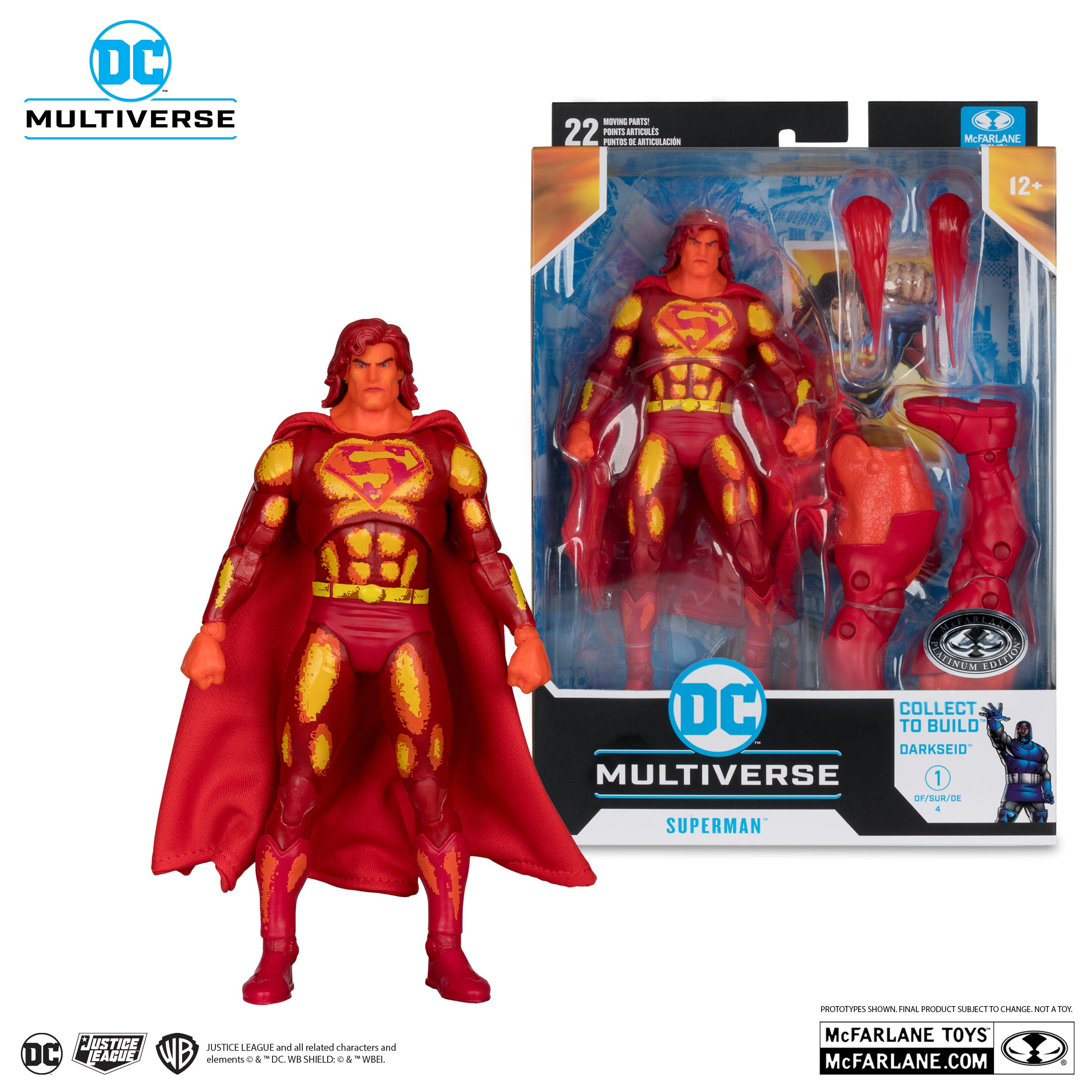 DC Multiverse Justice League Task Force Superman Platinum Edition McFarlane