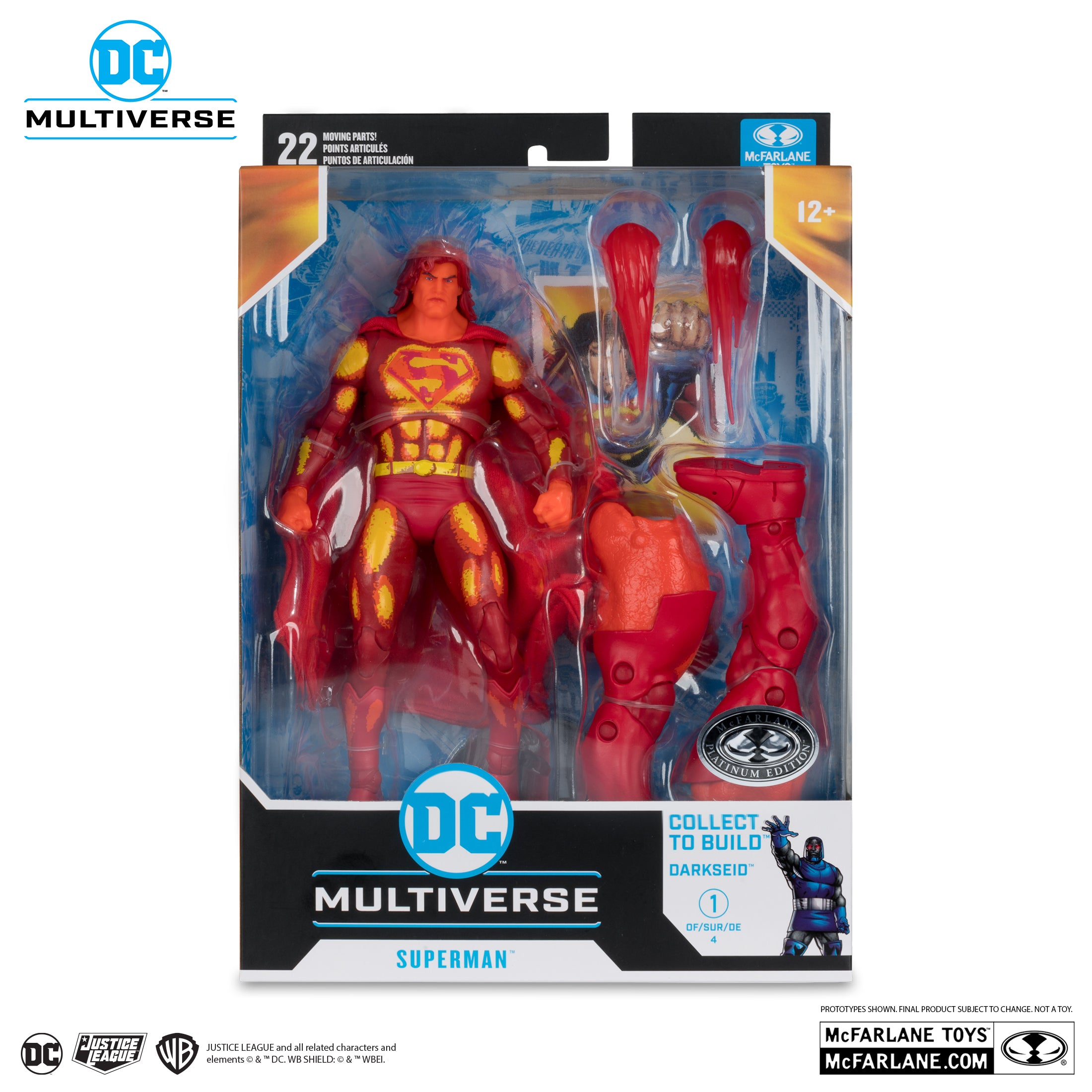 DC Multiverse Justice League Task Force Superman Platinum Edition McFarlane