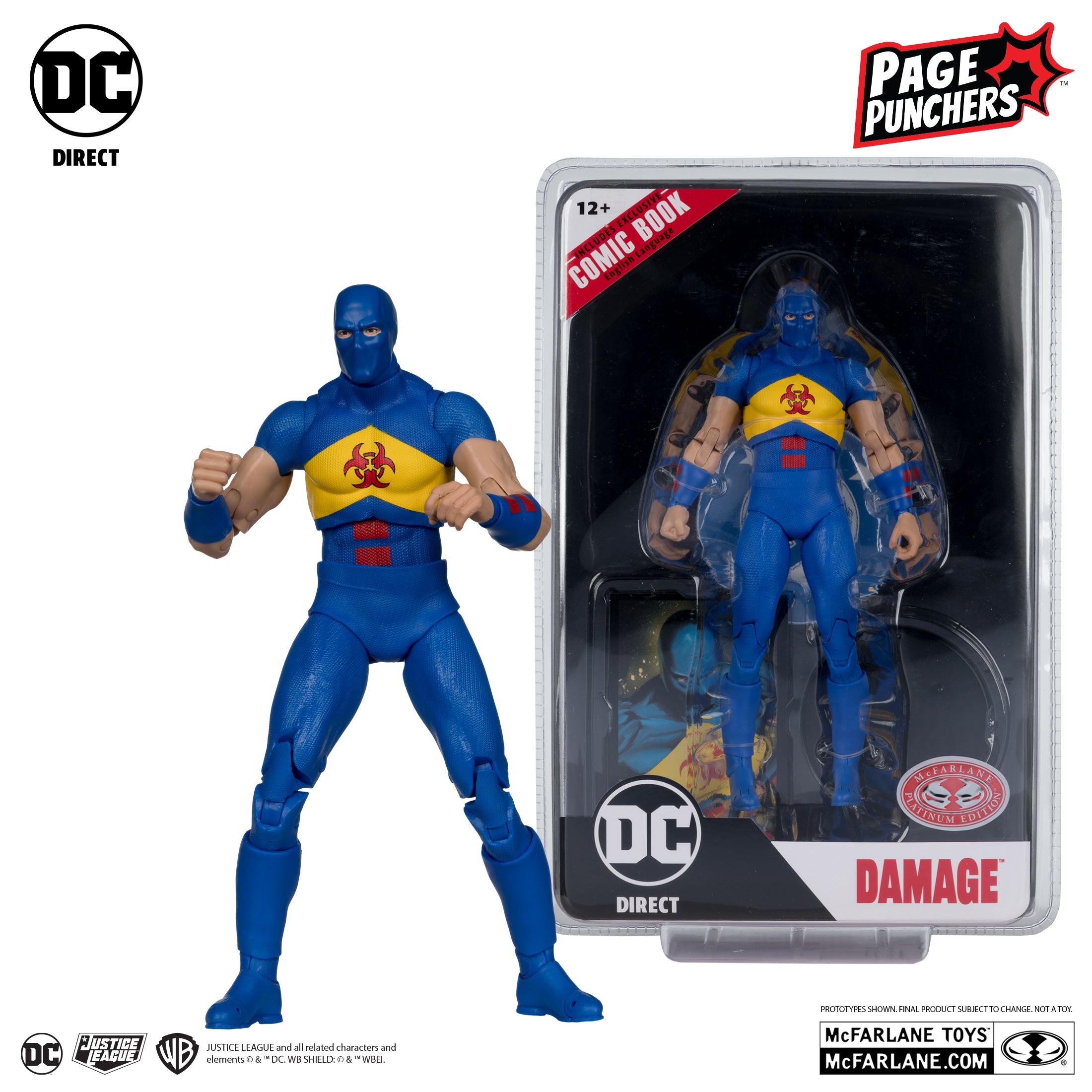 DC Direct Page Punchers Damage (Kingdom Come) Red Platinum Edition McFarlane