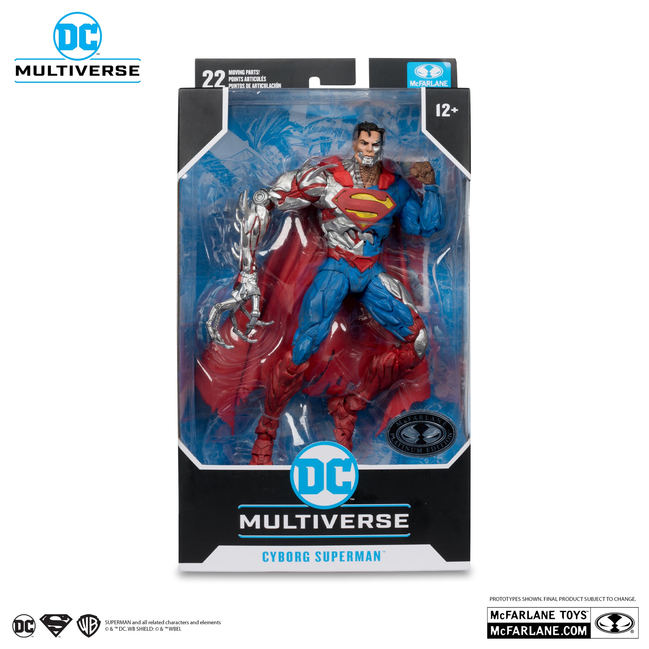 DC Multiverse Superman Cyborg Platinum Edition McFarlane