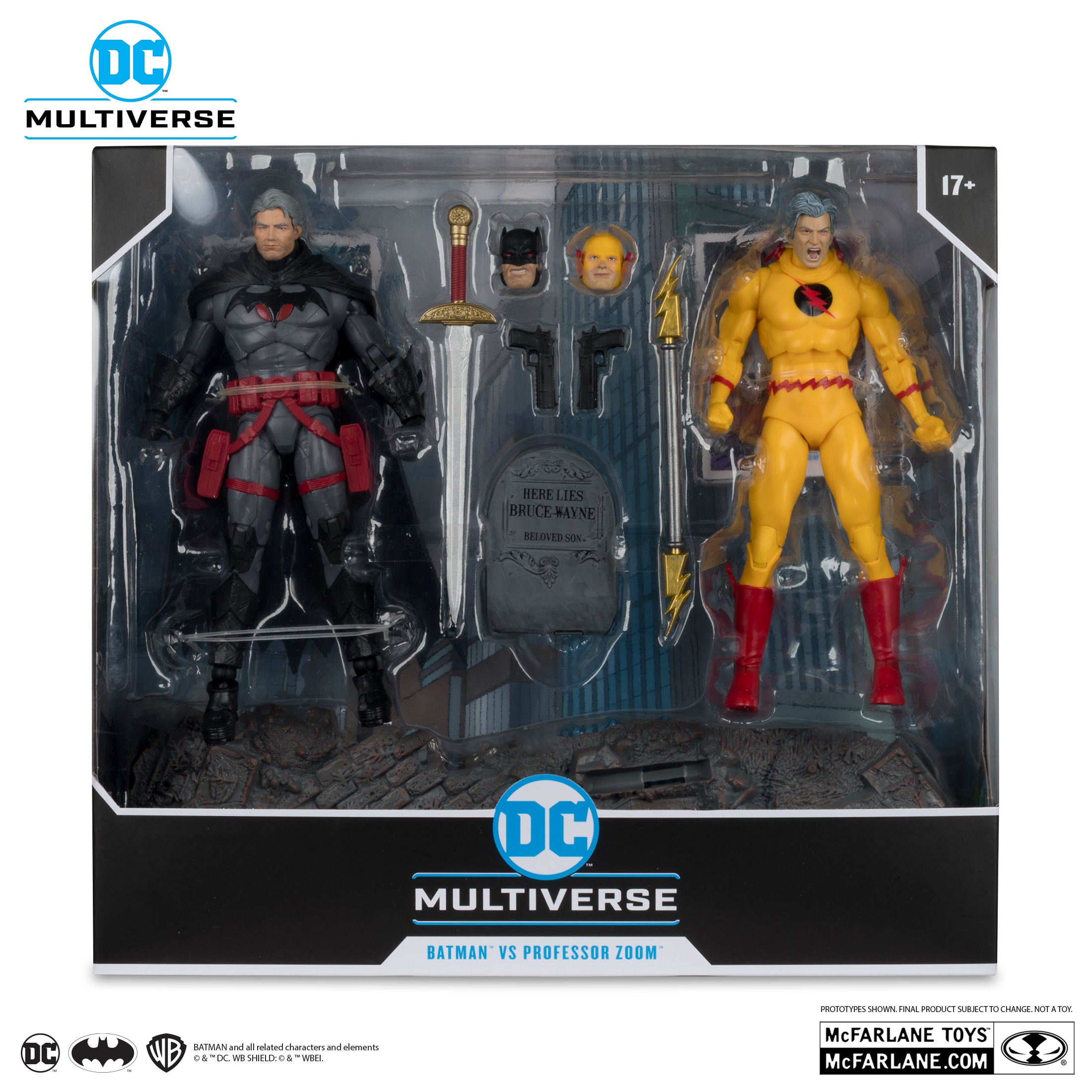 DC Multiverse Thomas Wayne Batman and Professor Zoom Flashpoint 2-Pack McFarlane