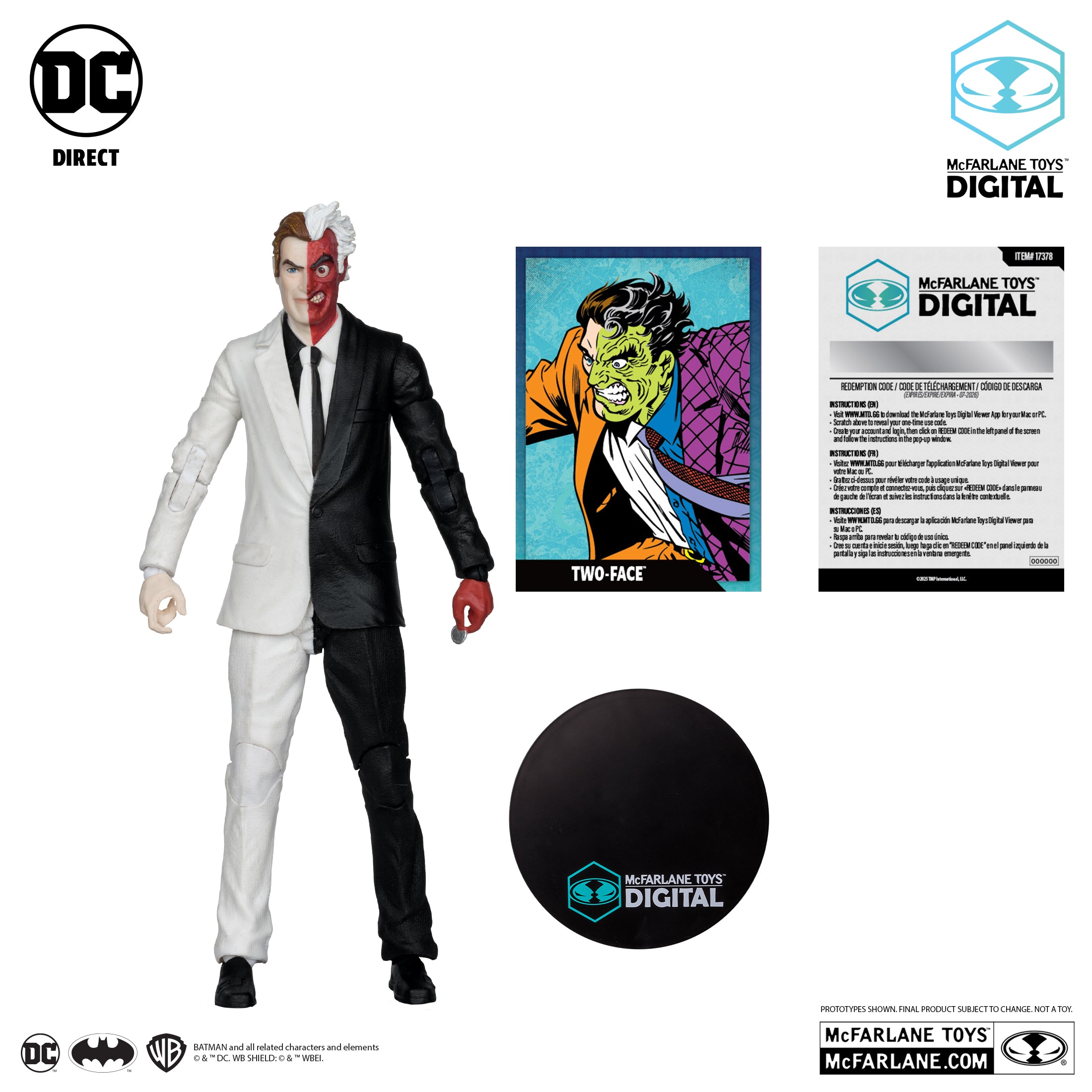 DC Direct Two-Face (DC: The Silver Age) Platinum Edition McFarlane