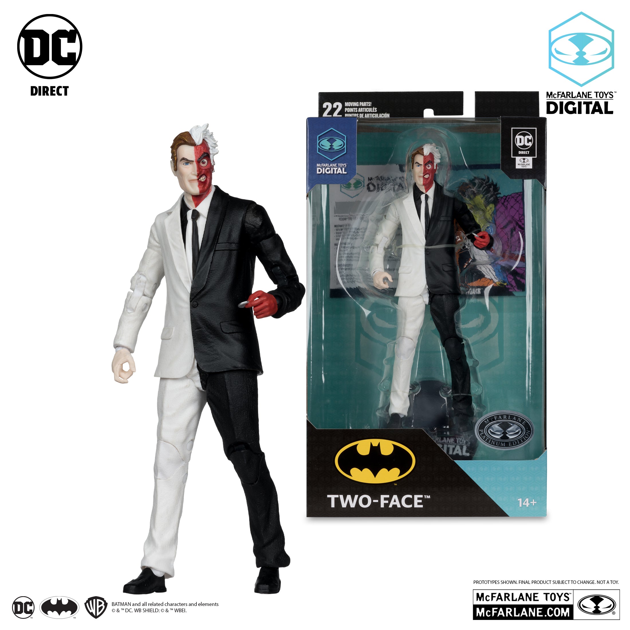 DC Direct Two-Face (DC: The Silver Age) Platinum Edition McFarlane