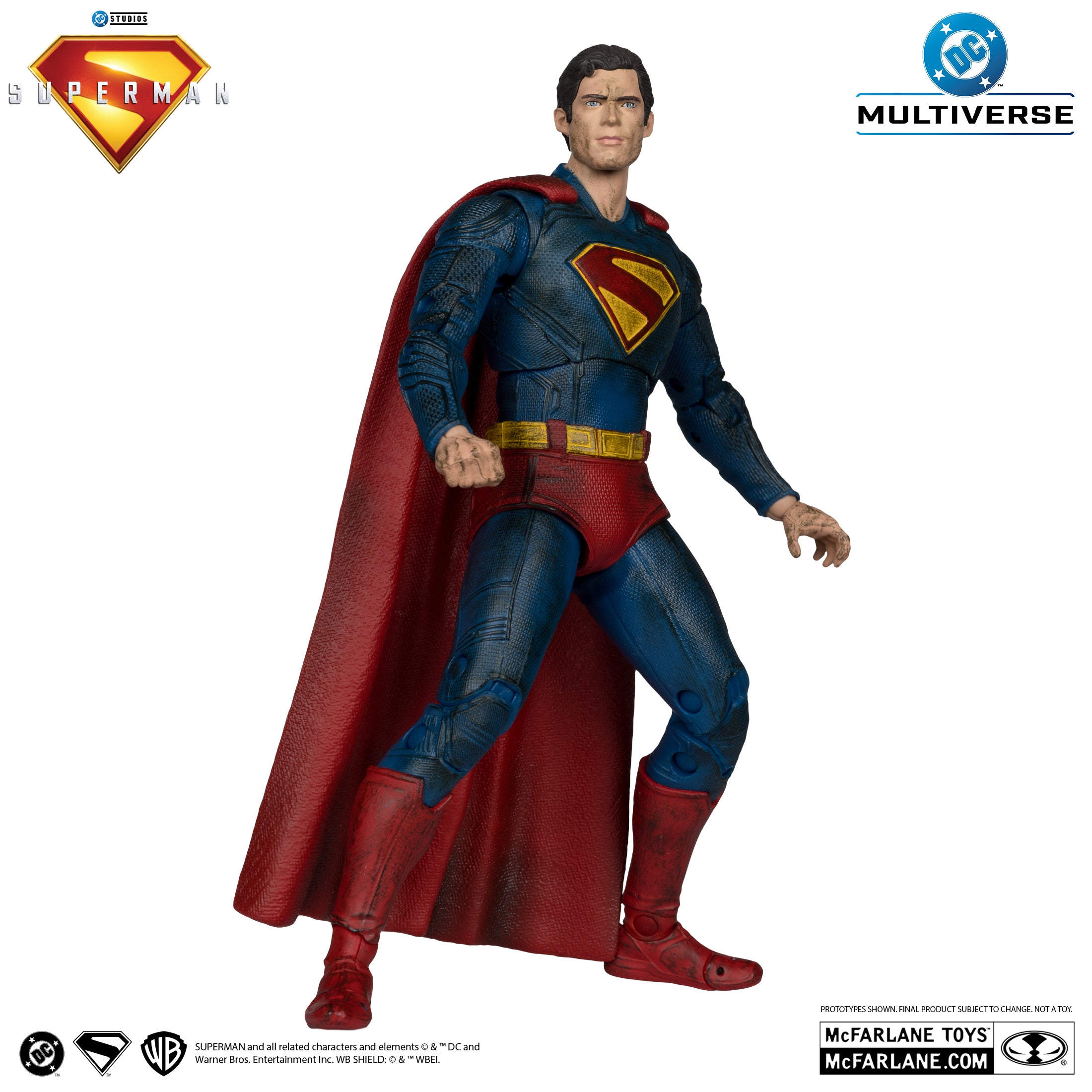 DC Multiverse Superman (2025) Superman Battle Damage Gold Label McFarlane