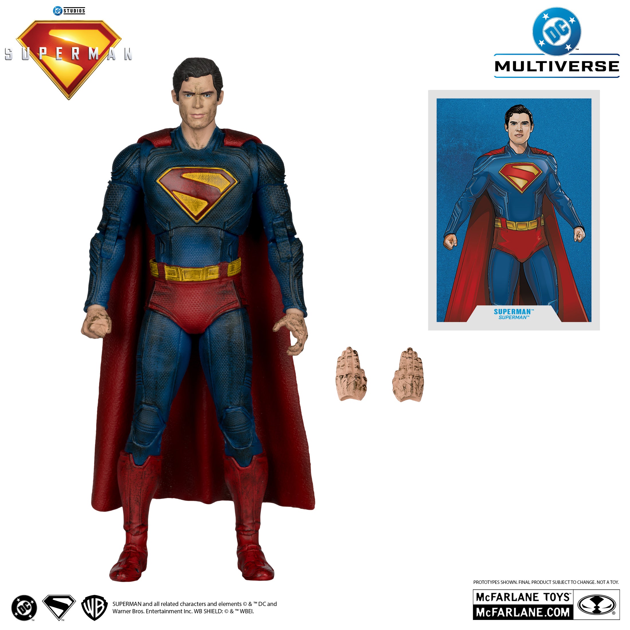 DC Multiverse Superman (2025) Superman Battle Damage Gold Label McFarlane