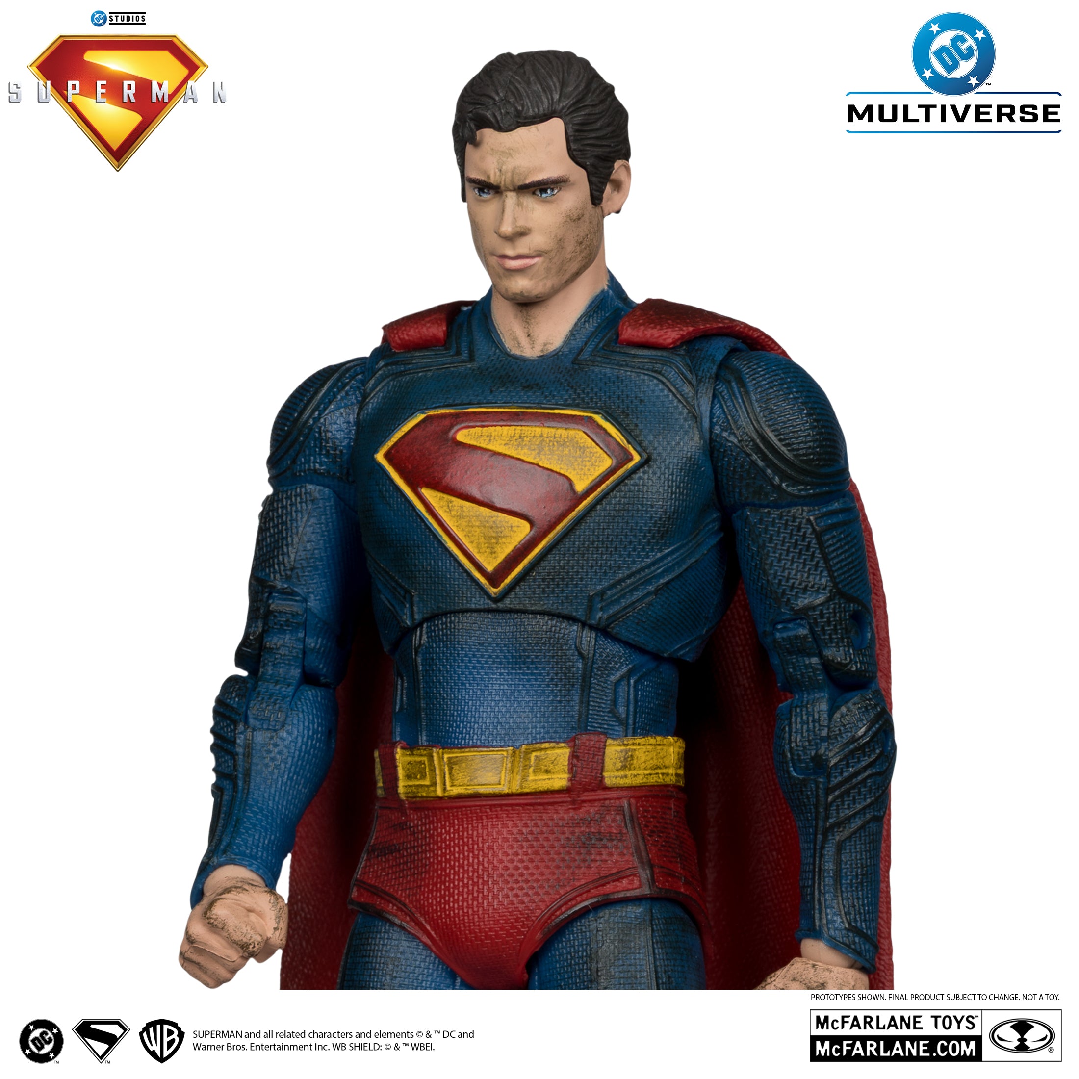 DC Multiverse Superman (2025) Superman Battle Damage Gold Label McFarlane