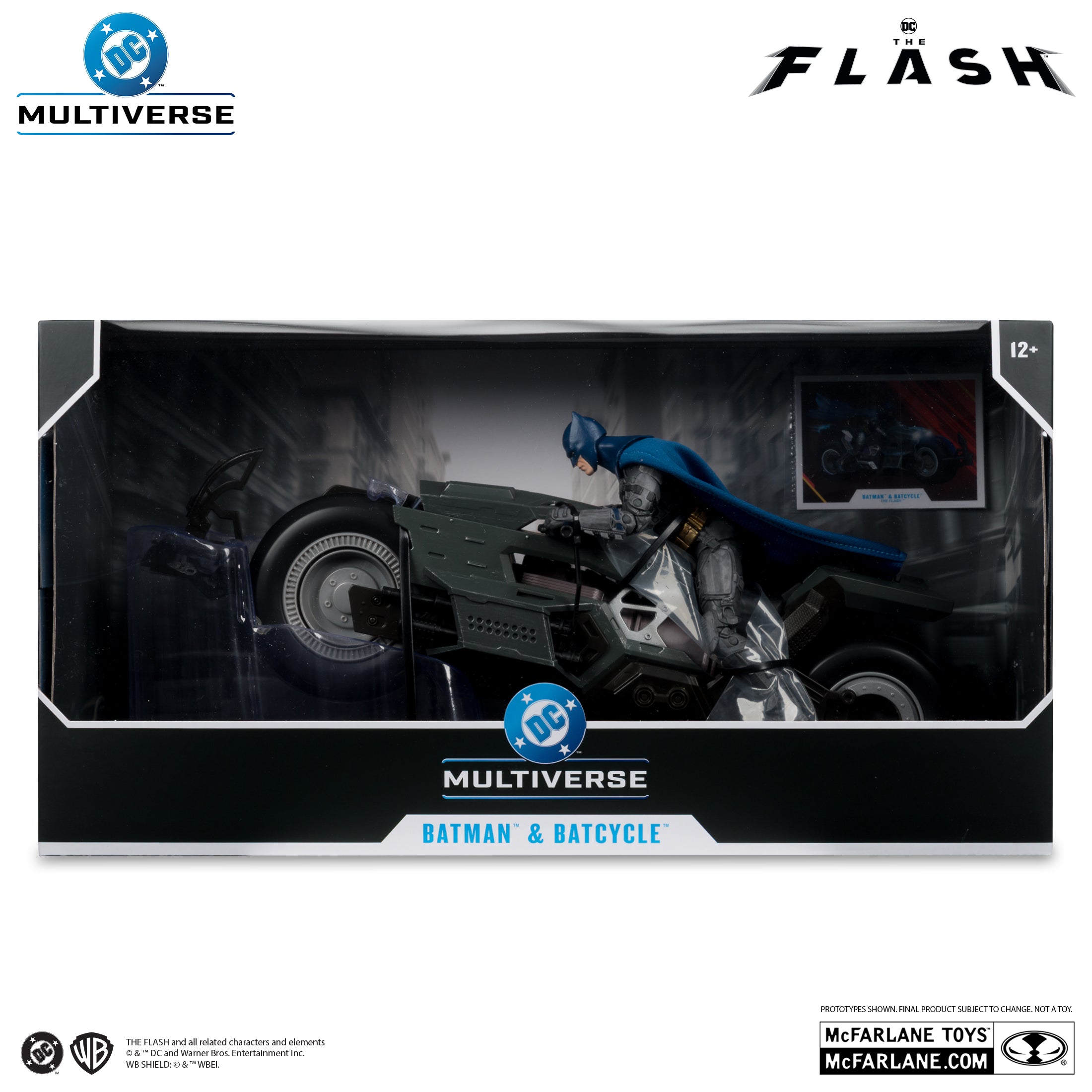 Batcycle Flash DC Multiverse Batman and Batcycle (The Flash) 2 Pack McFarlane