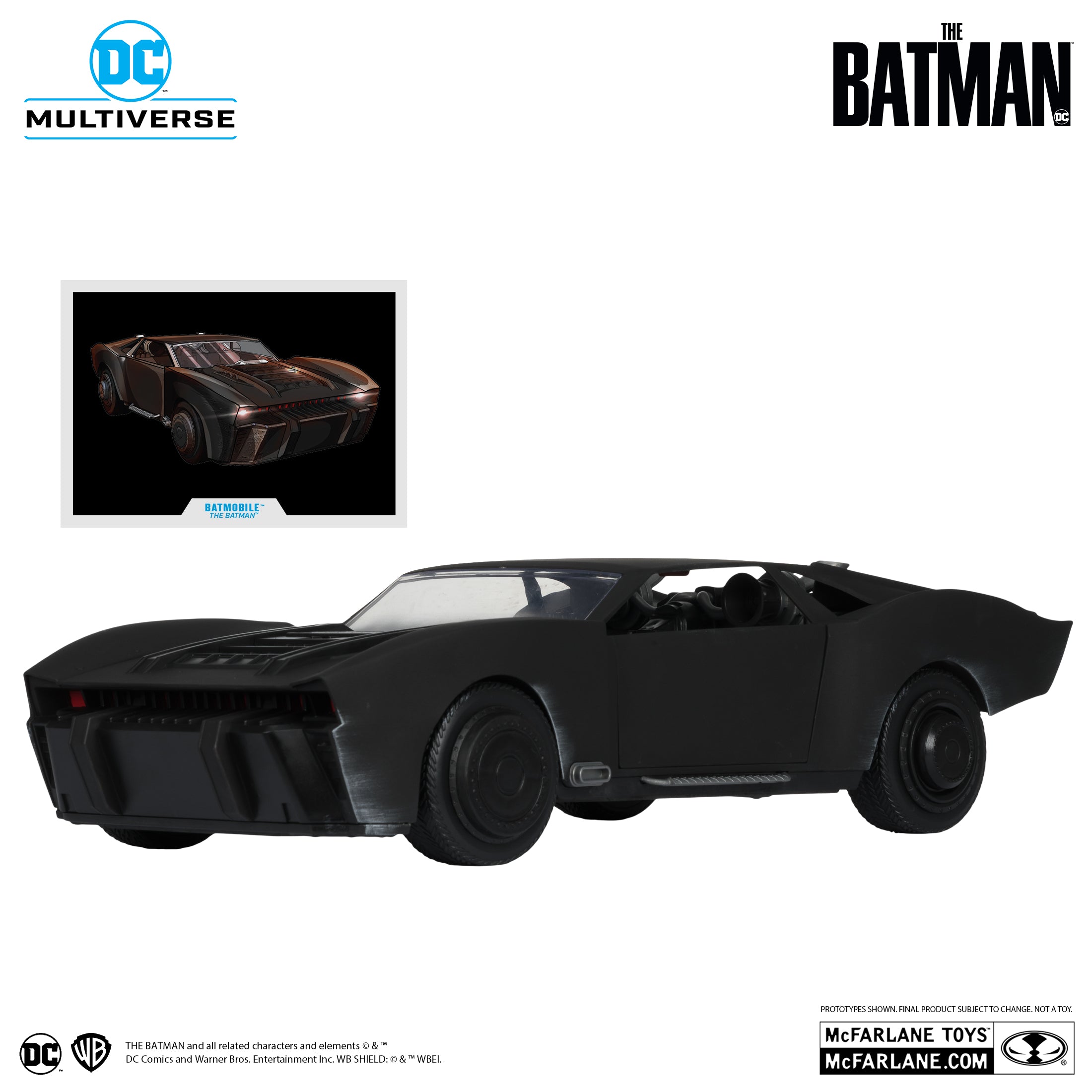 PREVENTA DC Multiverse Batmobile (The Batman) Gold Label McFarlane (Primer pago/anticipo)