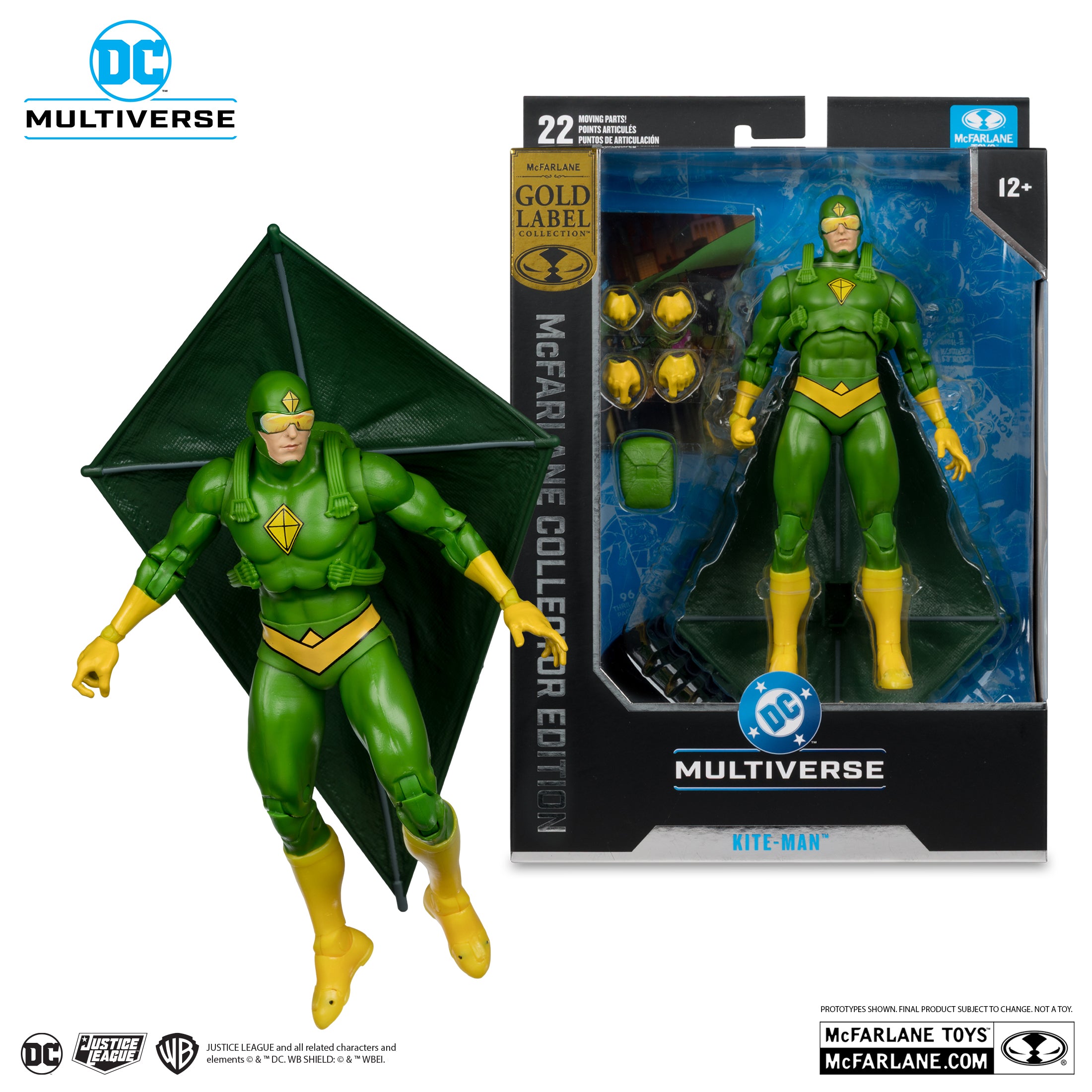 PREVENTA DC Multiverse Kite-Man (Batman Rogues) Gold Label Collector Edition McFarlane (Primer pago/anticipo)