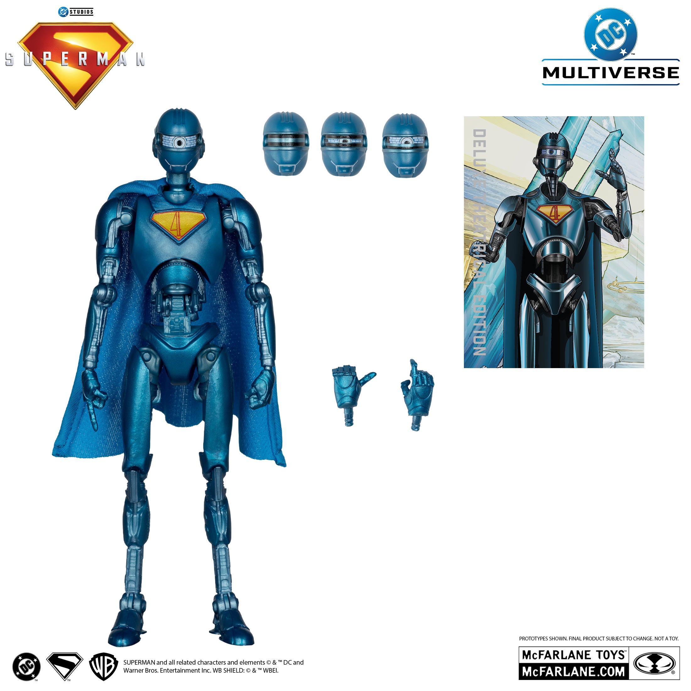 DC Multiverse Superman (2025) Superman Robot Deluxe Theatrical Edition Red Platinum Edition McFarlane