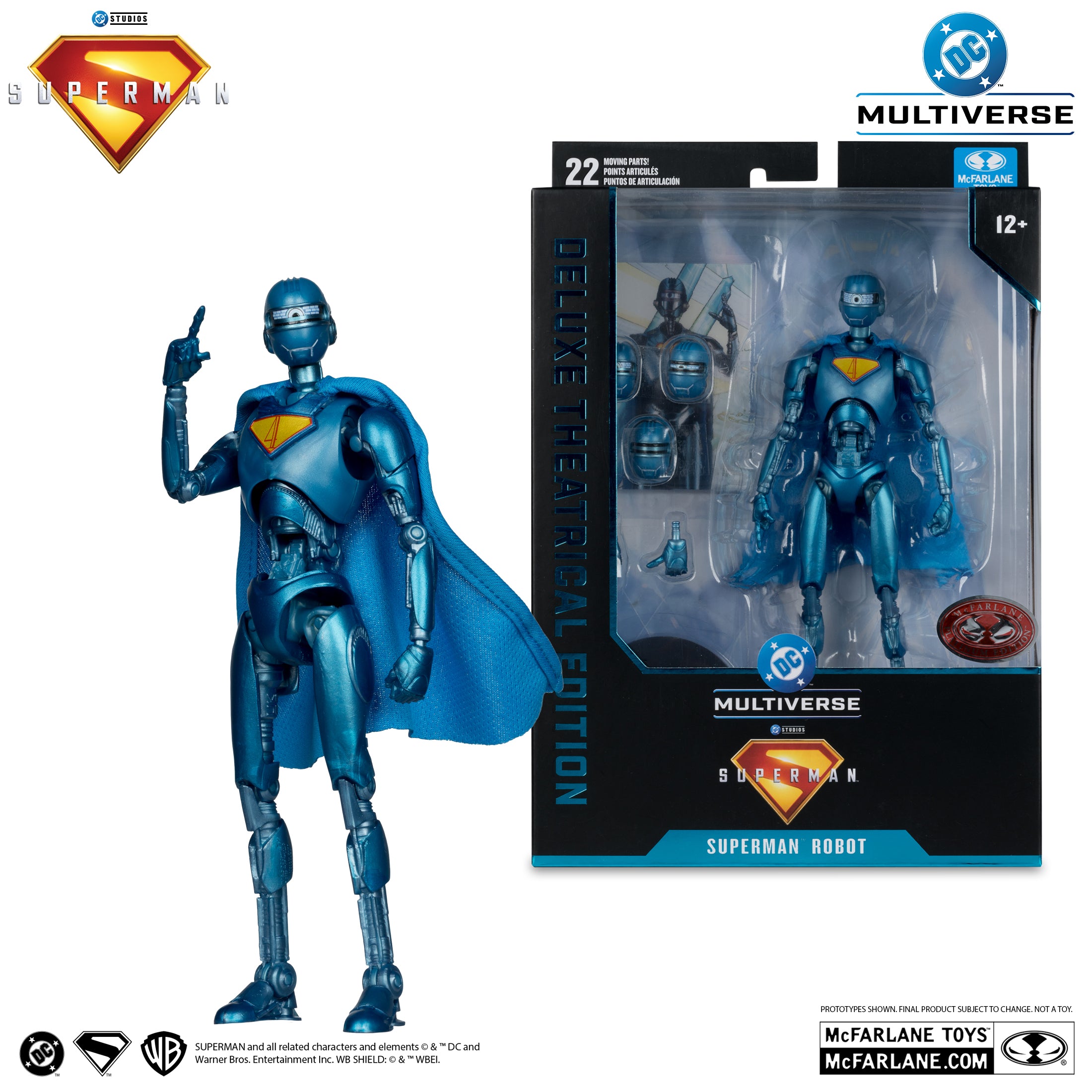 DC Multiverse Superman (2025) Superman Robot Deluxe Theatrical Edition Red Platinum Edition McFarlane