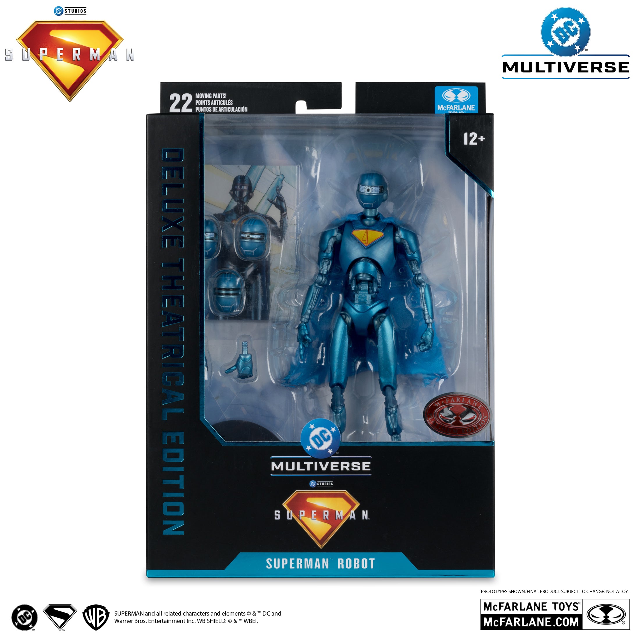 DC Multiverse Superman (2025) Superman Robot Deluxe Theatrical Edition Red Platinum Edition McFarlane