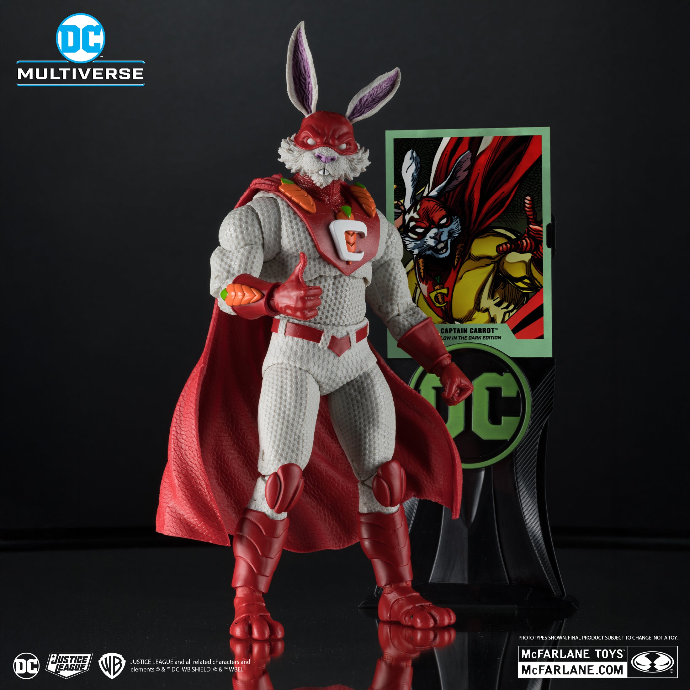 PREVENTA DC Multiverse Captain Carrot (Justice League Incarnate) Glow In The Dark Edition Gold Label McFarlane (Primer pago/anticipo)