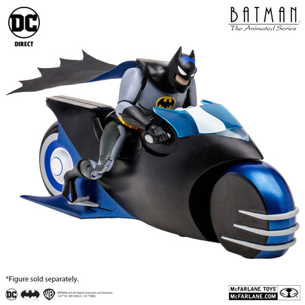 McFarlane Batman y Vehiculo: Batman The Animated Series - Batcycle