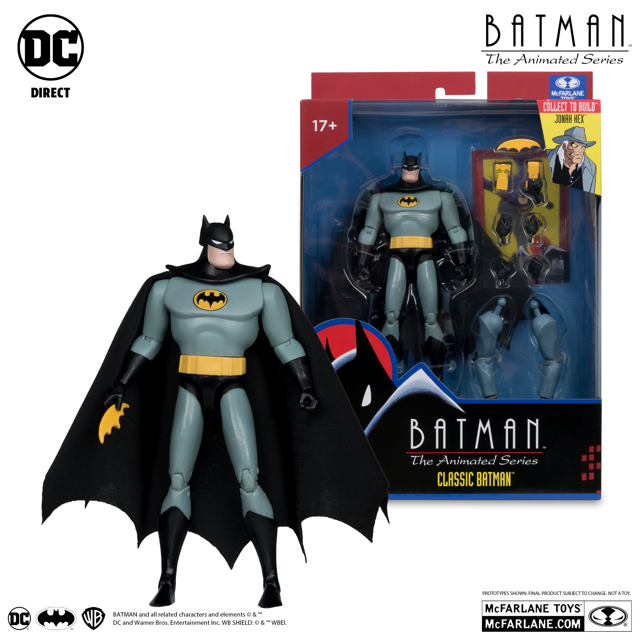 DC Direct Batman The Animated Series Classic Batman (Collect To Build Jonah Hex) McFarlane