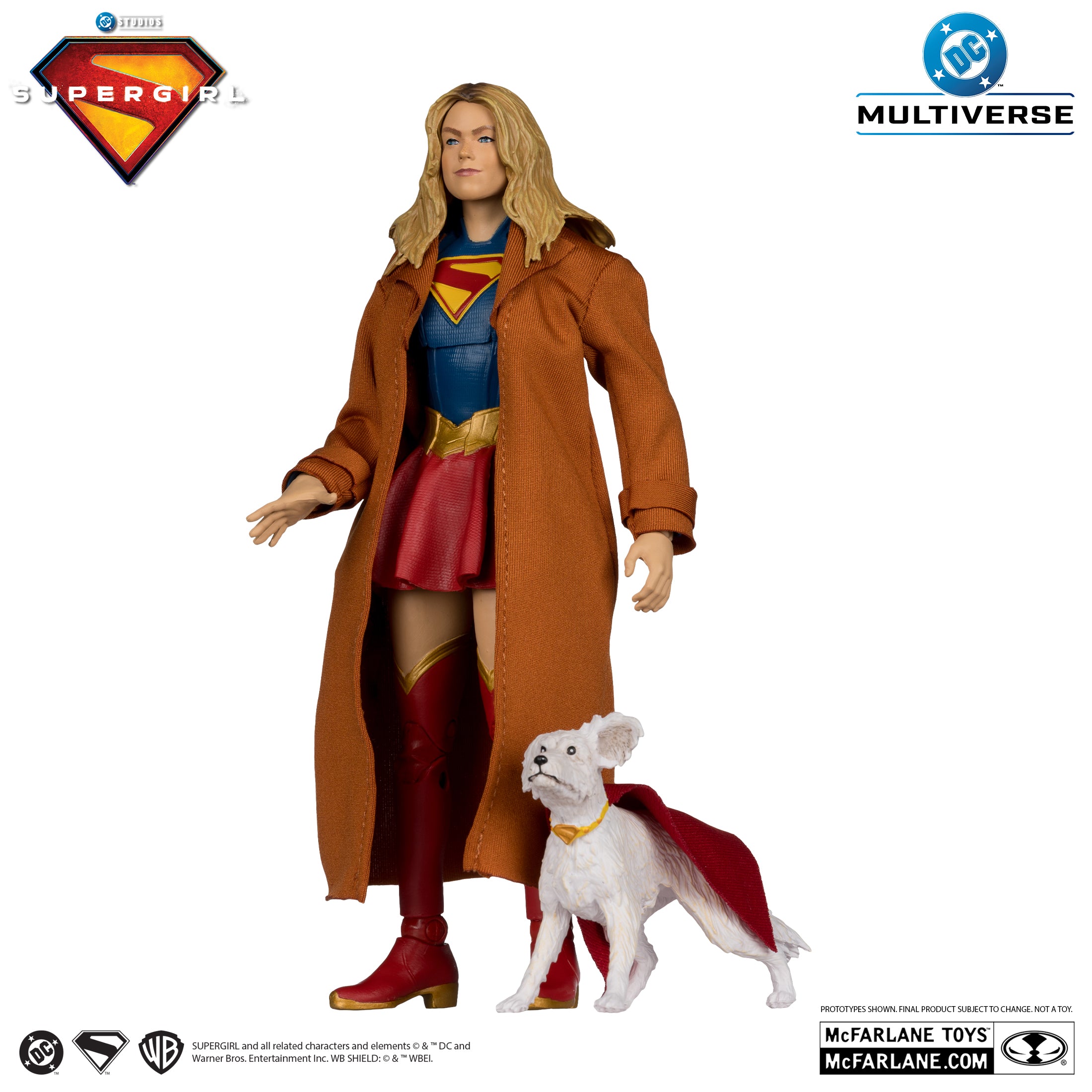 PREVENTA DC Multiverse Supergirl (2026) Supergirl and Puppy Krypto Gold Label Deluxe Theatrical Edition McFarlane (Primer pago/anticipo)