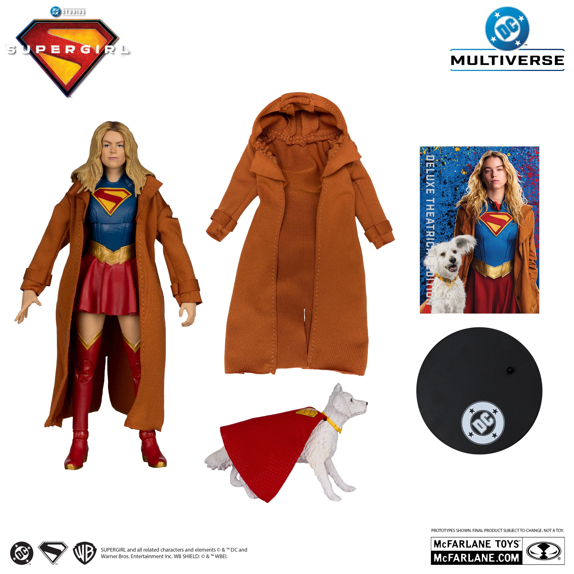 PREVENTA DC Multiverse Supergirl (2026) Supergirl and Puppy Krypto Gold Label Deluxe Theatrical Edition McFarlane (Primer pago/anticipo)