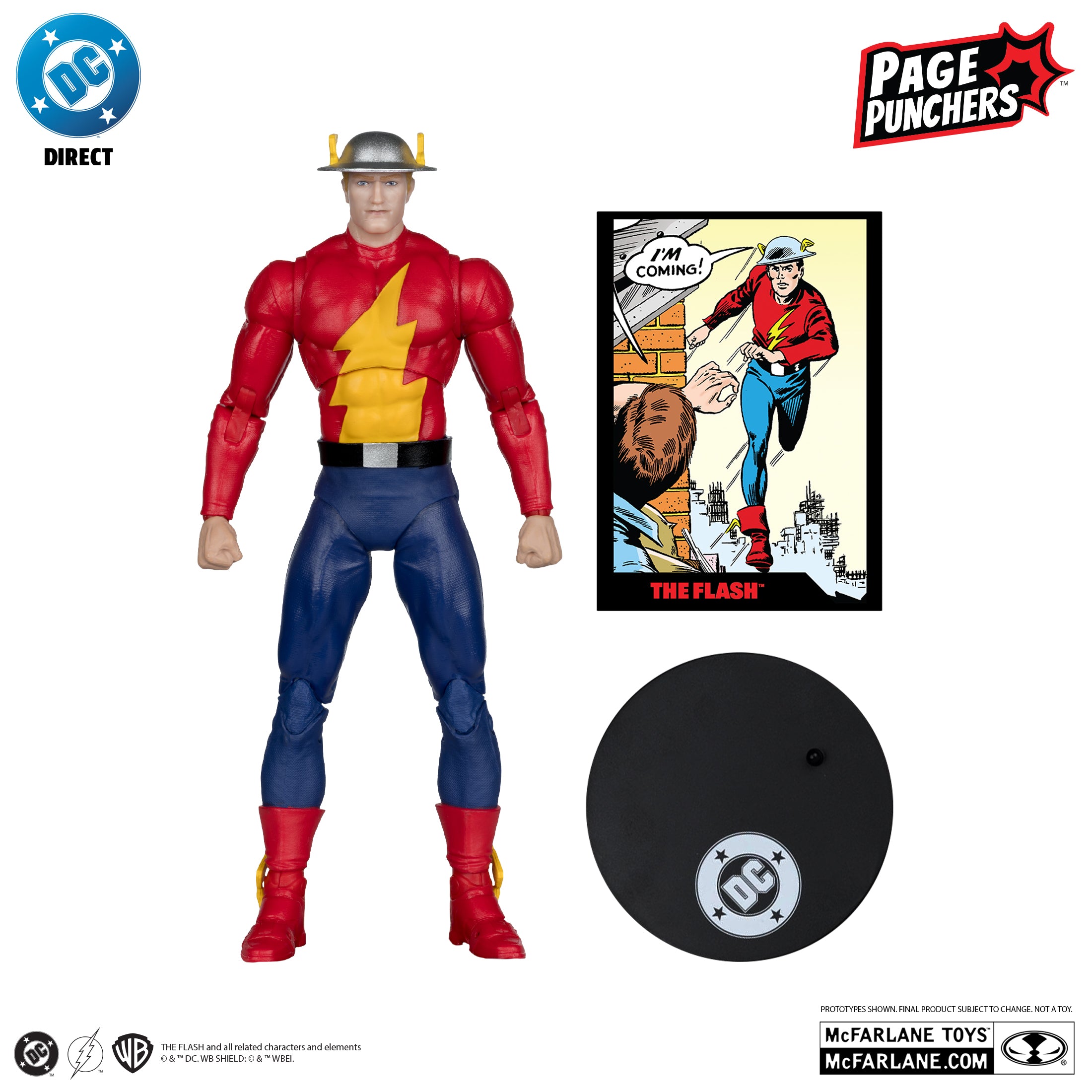 PREVENTA DC Direct Page Punchers The Flash #123 The Flash (Jay Garrick) Red Platinum Edition McFarlane (Primer pago/anticipo)