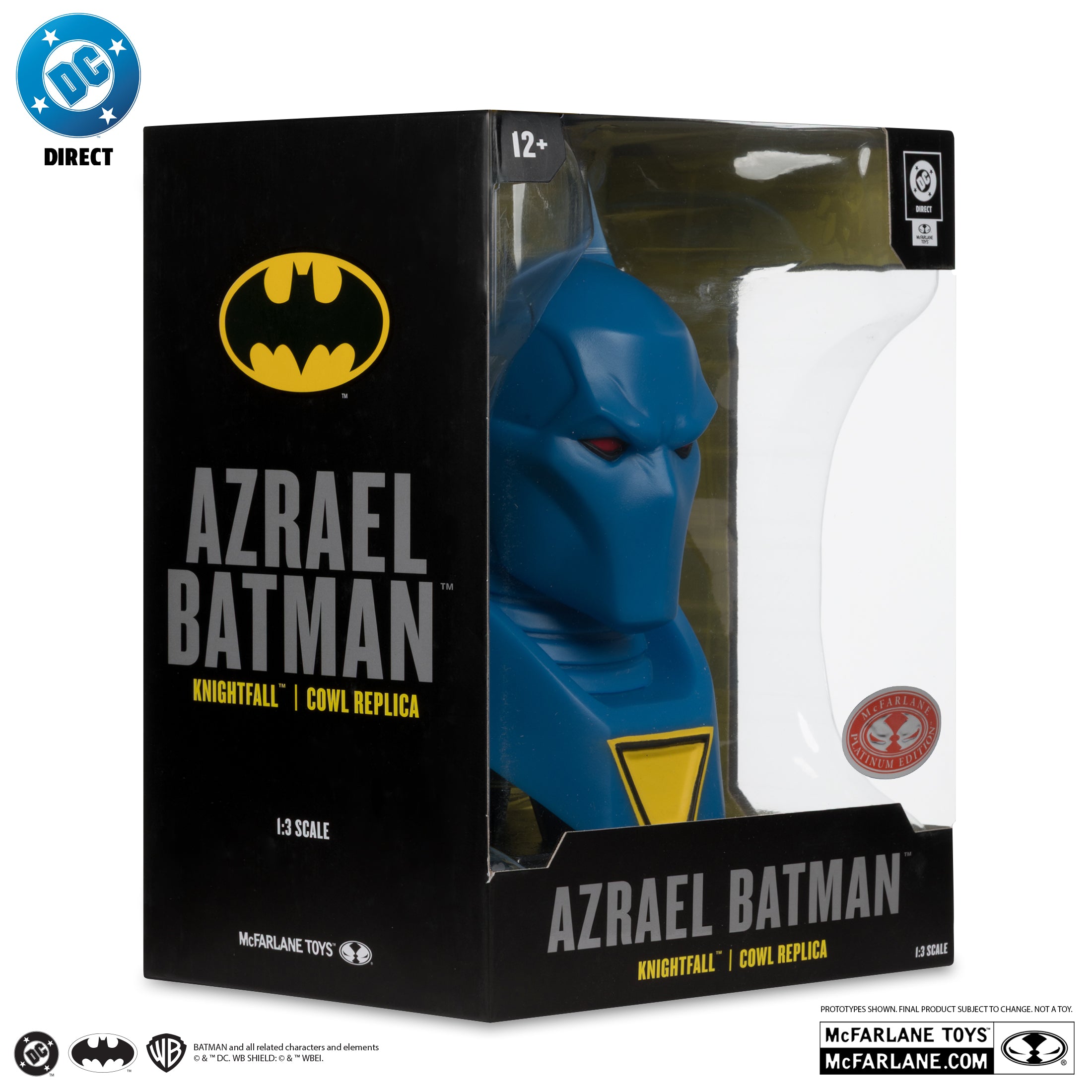 PREVENTA DC Direct Batman: Knightfall Azrael Cowl 1/3 Red Platinum McFarlane (Primer pago/anticipo)