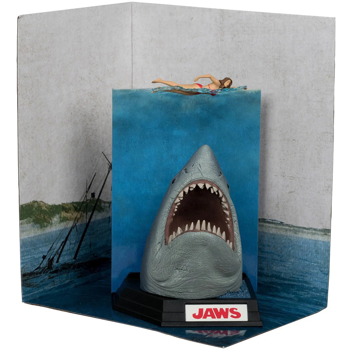 PREVENTA Jaws 50th Anniversary Movie Maniacs Jaws Estatua (Primer pago/anticipo)