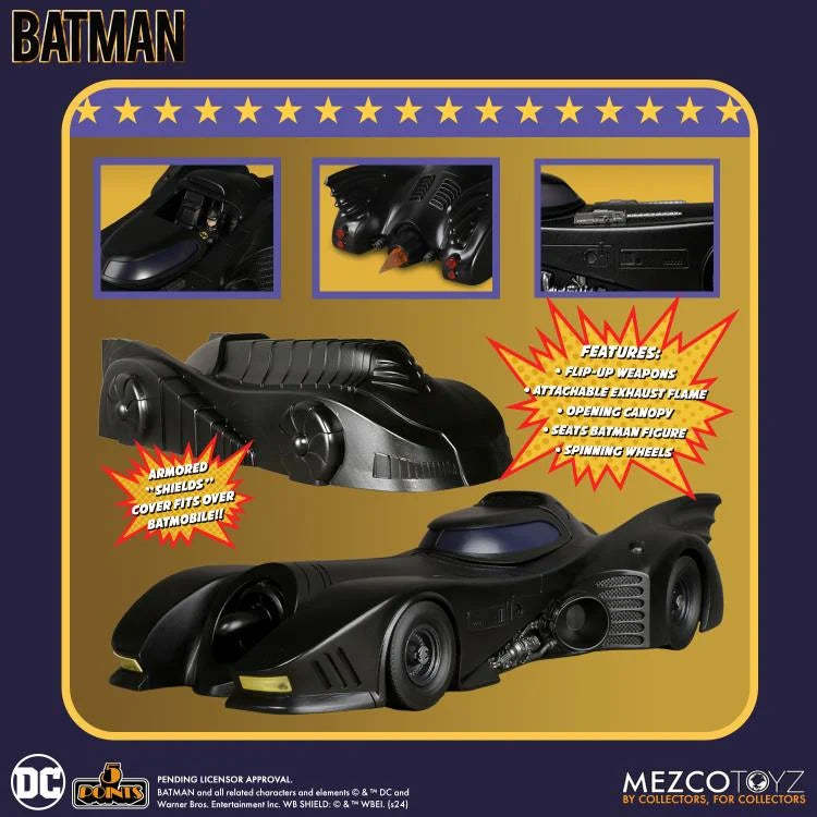 PREVENTA DC Comics Batman (1989) 5 Points Batmobile Mezco Toyz (Primer pago/anticipo)