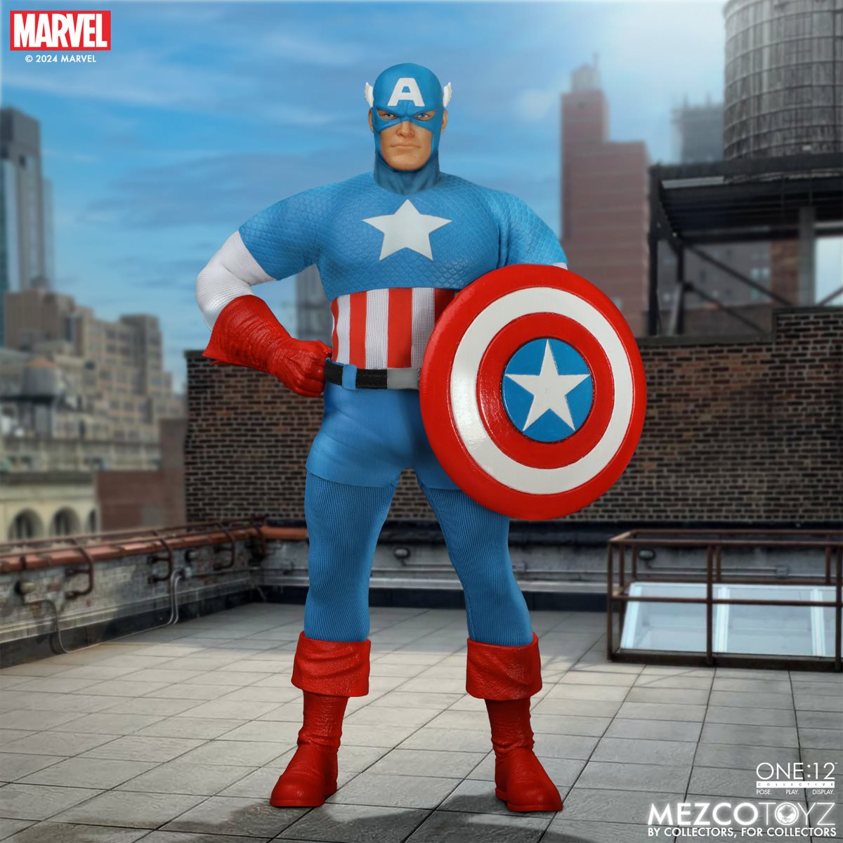 Marvel Comics One:12 Captain America Silver Age Edition Mezco Toyz