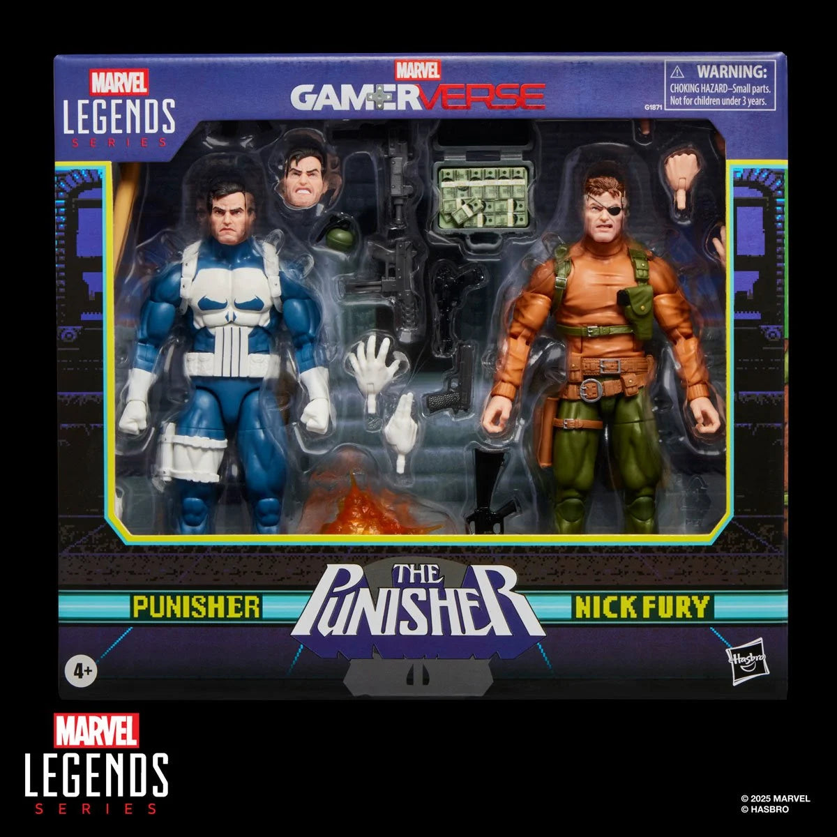 PREVENTA Marvel Legends Gamerverse The Punisher and Nick Fury Two-Pack Hasbro (Primer pago/anticipo)