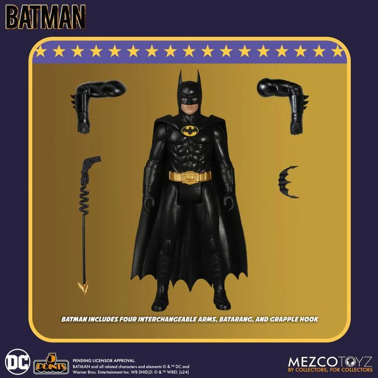 PREVENTA DC Comics Batman (1989) 5 Points Set de 3 Figuras Mezco Toyz (Primer pago/anticipo)