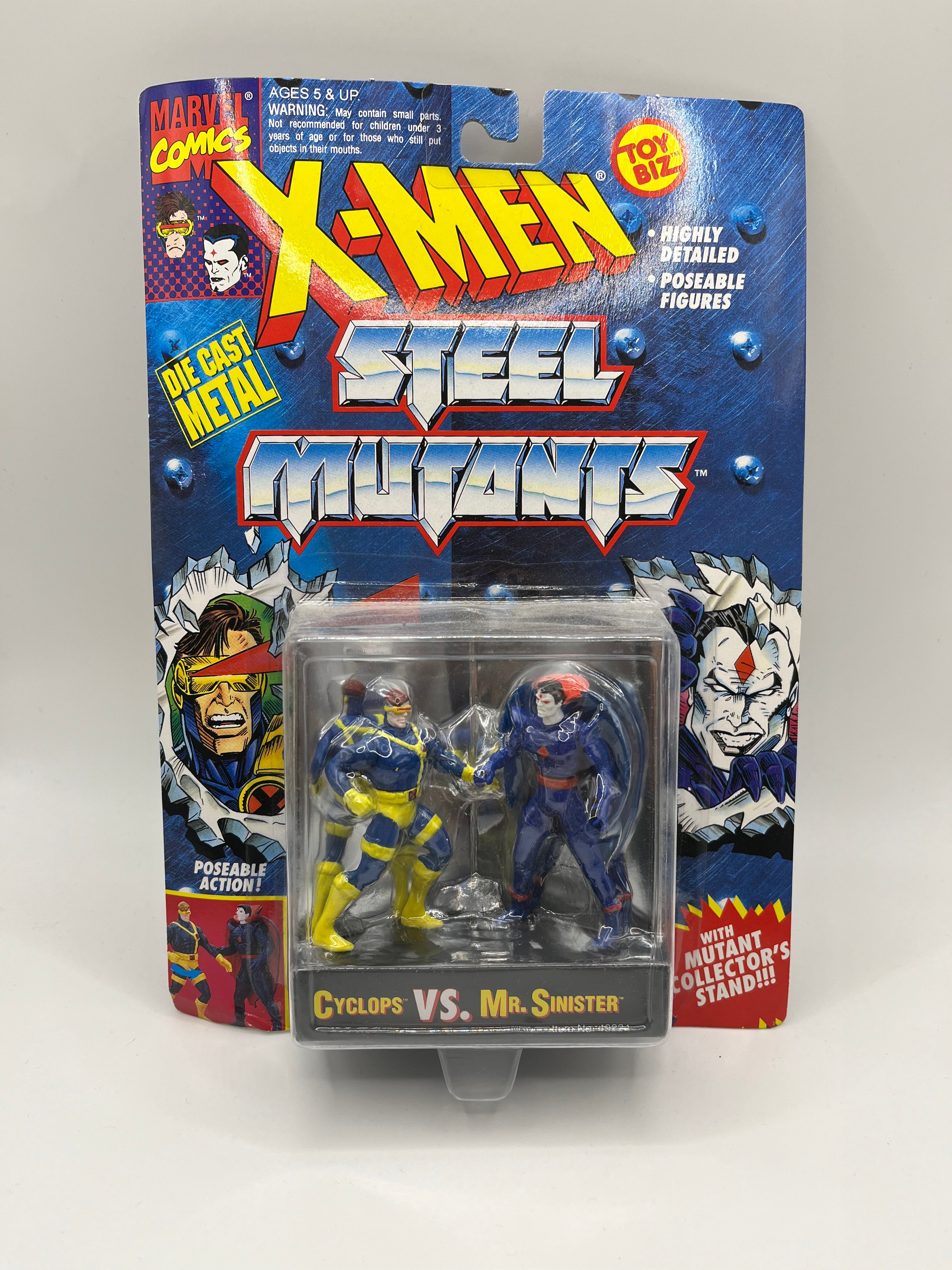 X-Men Steel Mutants Die Cast Cyclops Vs Mr. Sinister ToyBiz