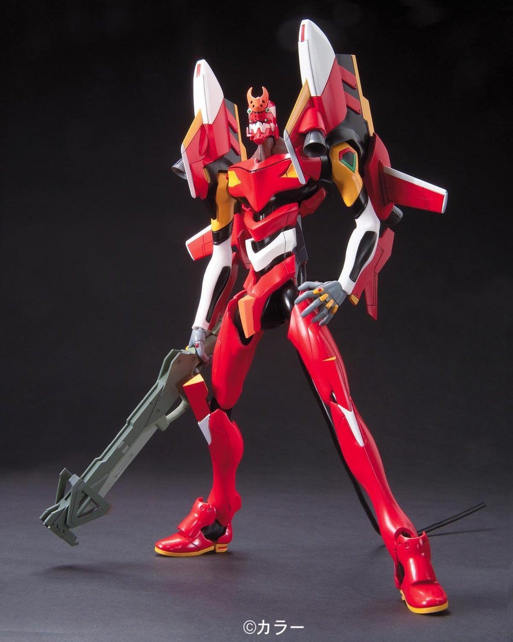 LM-HG 1/144 Rebuild of Evangelion EVA 02 Production Type (2nd Movie Ver.) Model Kit Bandai