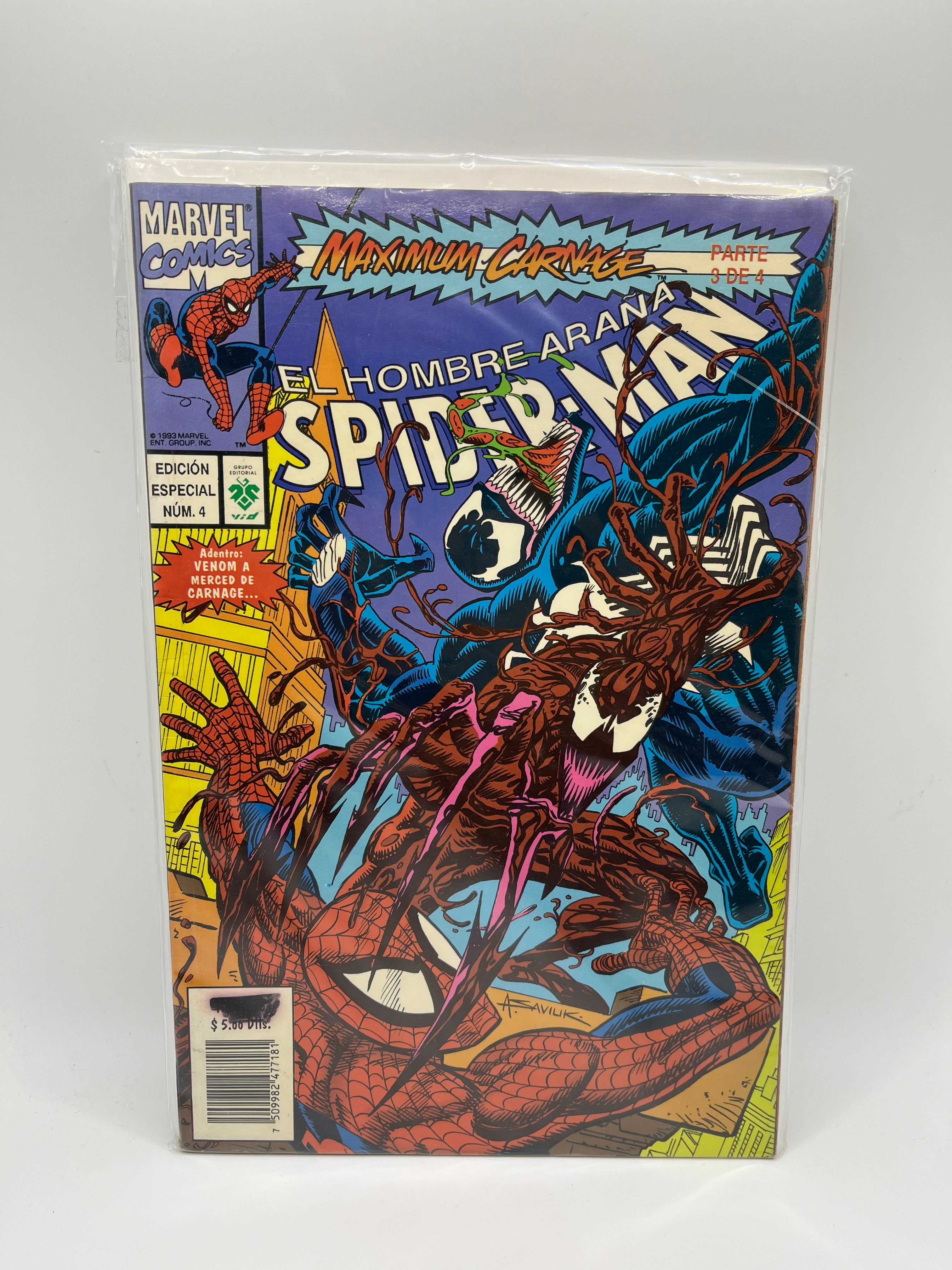 El Hombre Araña Spider-Man Maximum Carnage Parte 3 de 4 Marvel Comics Editorial ViD Español