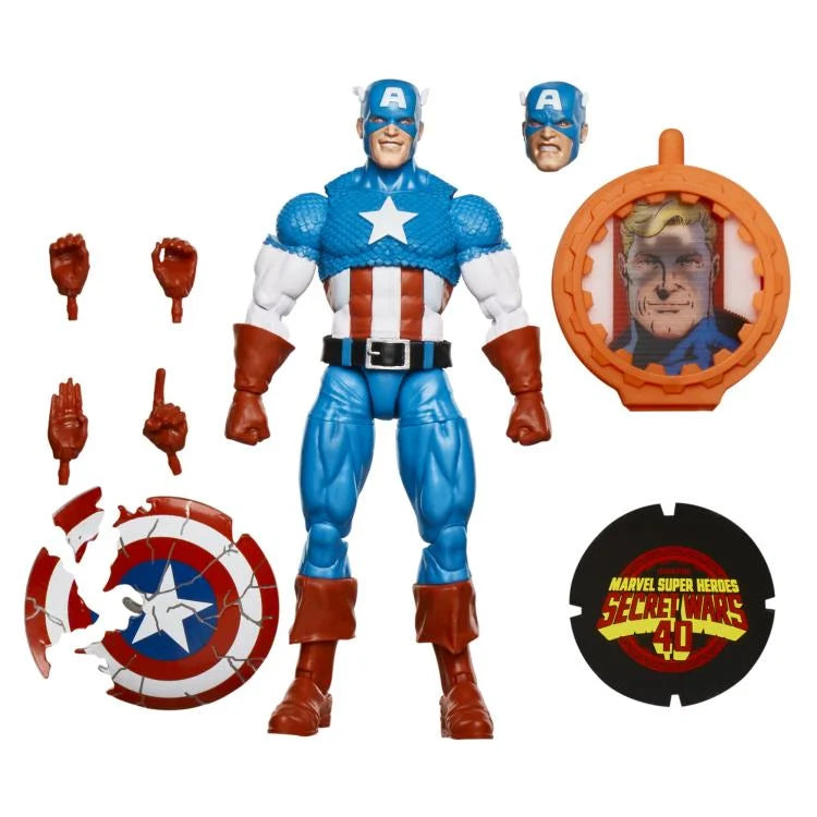 PREVENTA Marvel Legends Secret Wars Captain America Hasbro (Primer pago/anticipo)