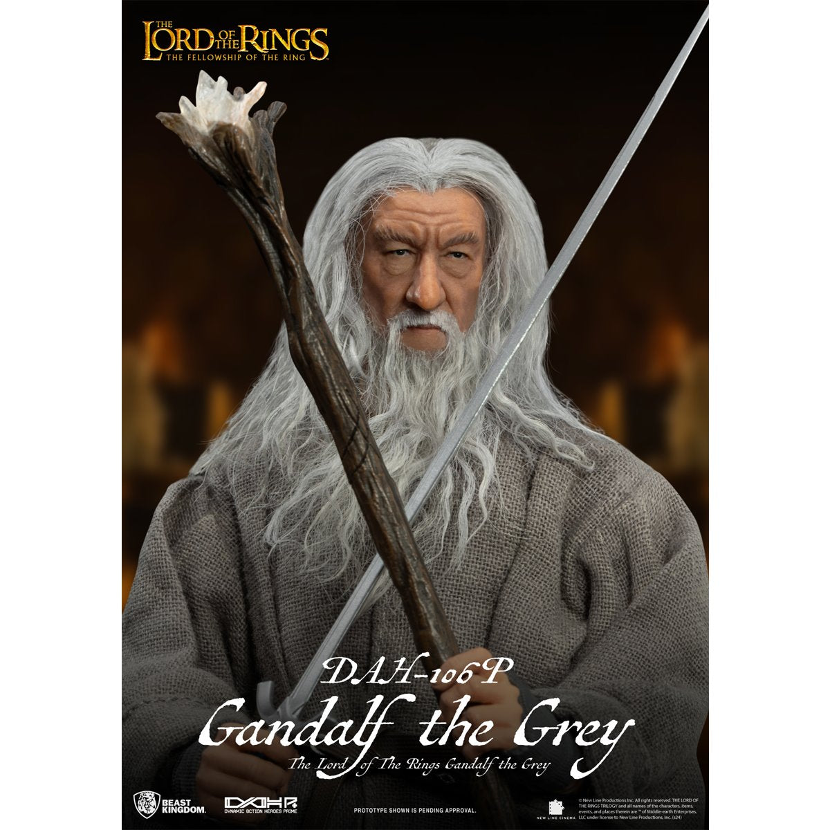 The Lord of the Rings Dynamic 8ction Heroes DAH-106P Gandalf the Grey Limited Edition Beast Kingdom