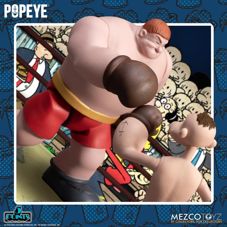 Popeye Popeye And Oxheart Boxed Set Con Ring Mezco