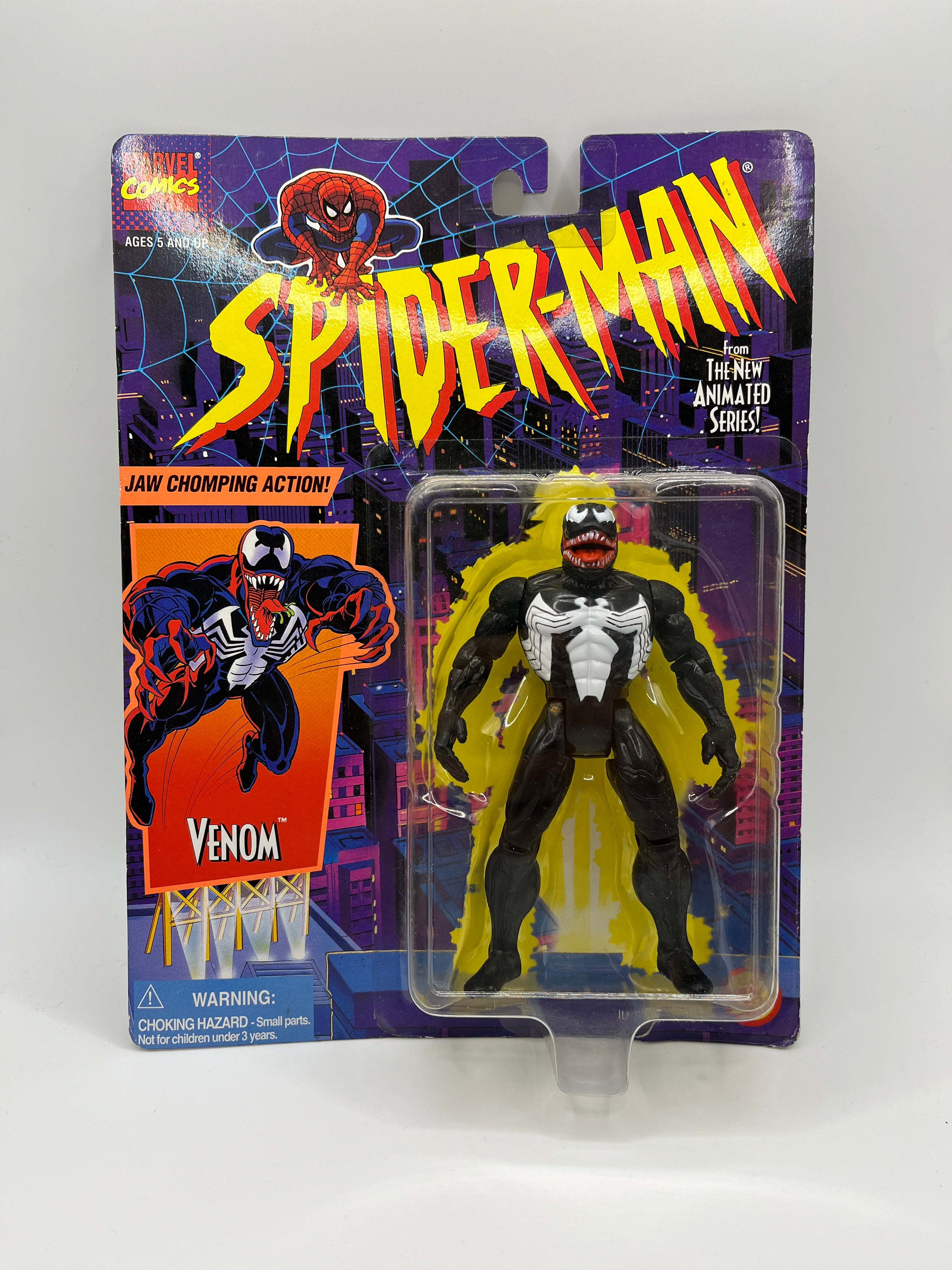 Spider-Man The Animated Series Venom Jaw Chomping Action! Toy Biz